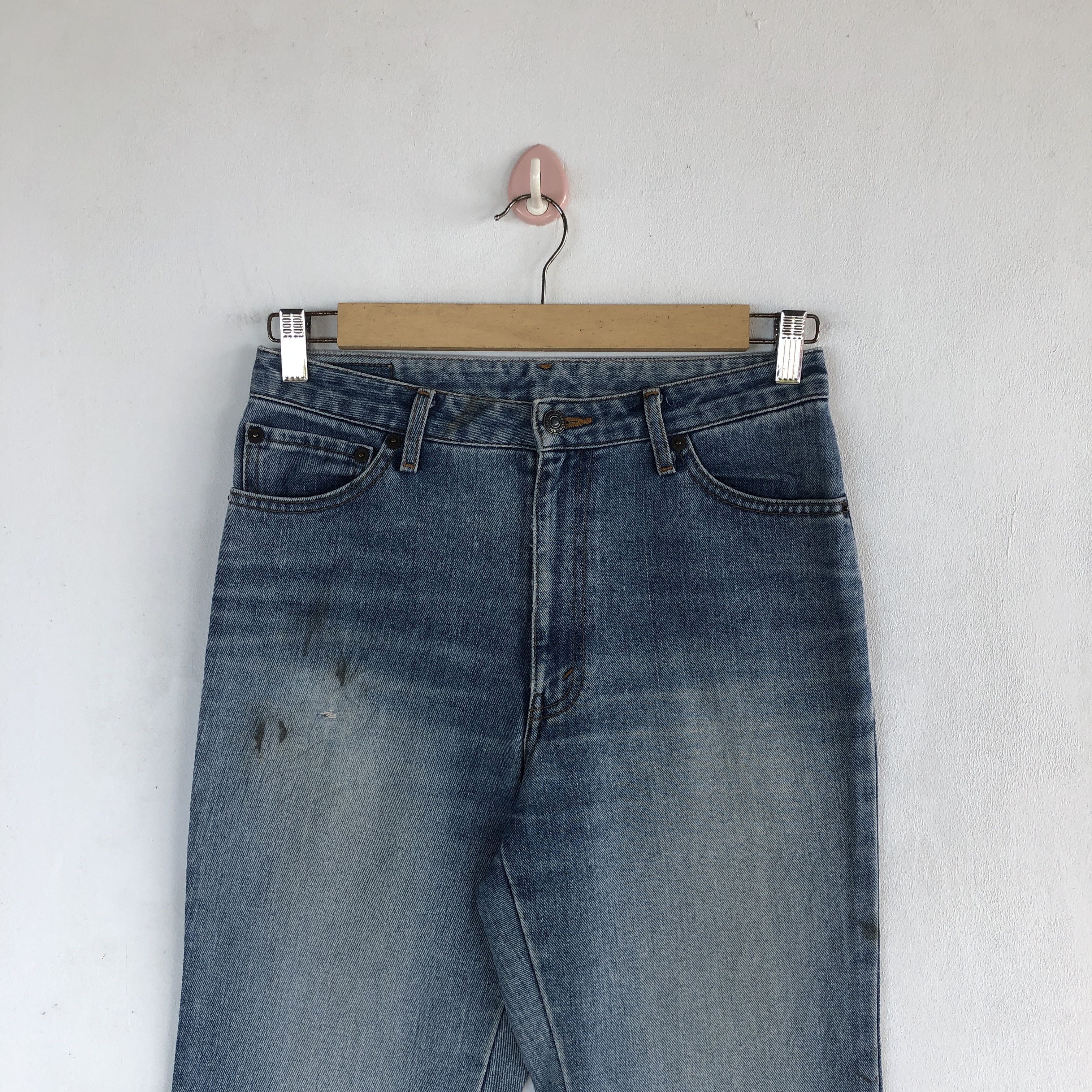 Japanese Brand Vintage Flare Bobson Jeans Wide Leg Denim Boot Cut Pants Size 28" / US 6 / IT 42 - 3 Thumbnail