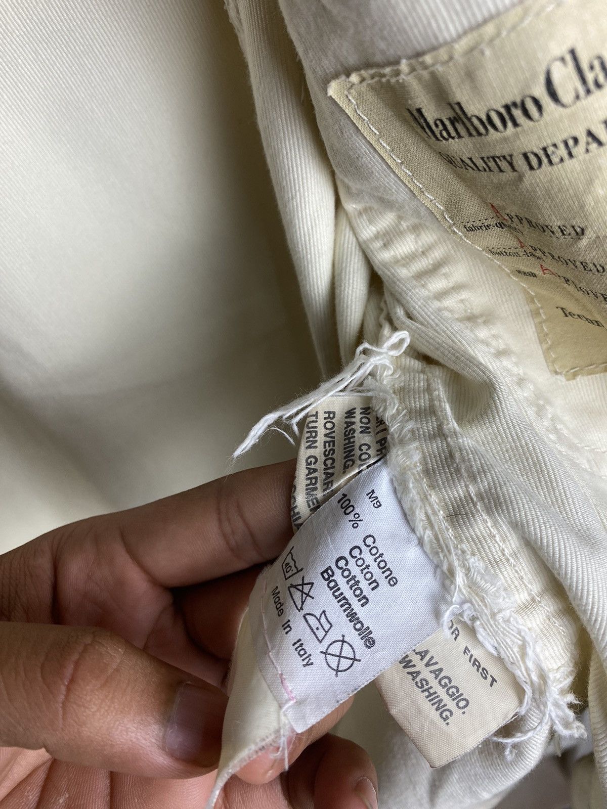 Marlboro Classics Malboro Classics Trucker Cream Jacket Made in Italy Size S / US 4 / IT 40 - 15 Thumbnail