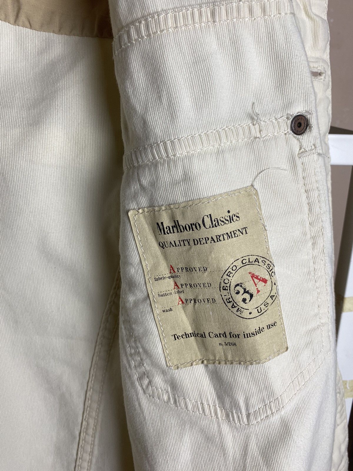 Marlboro Classics Malboro Classics Trucker Cream Jacket Made in Italy Size S / US 4 / IT 40 - 13 Thumbnail