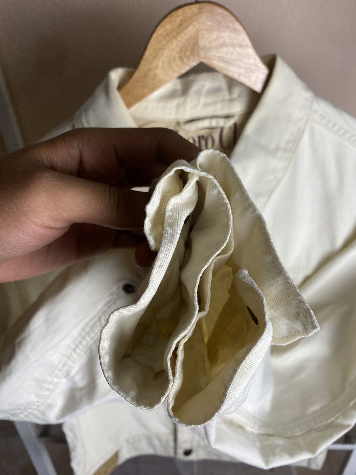 Marlboro Classics Malboro Classics Trucker Cream Jacket Made in Italy Size S / US 4 / IT 40 - 7 Thumbnail