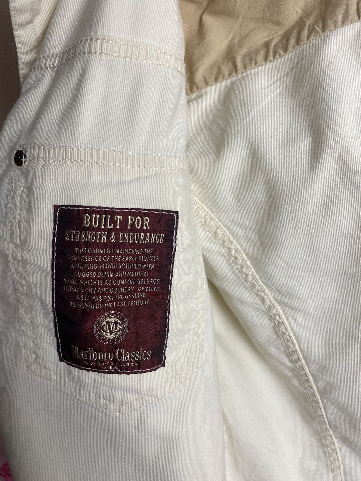 Marlboro Classics Malboro Classics Trucker Cream Jacket Made in Italy Size S / US 4 / IT 40 - 12 Thumbnail