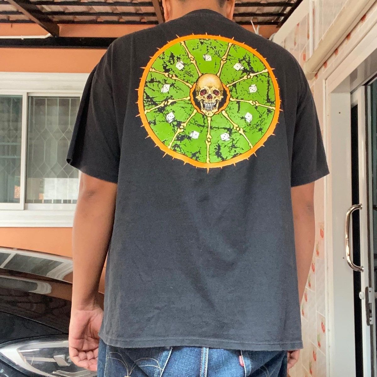 Band Tees × Vintage Vintage 1991 Rush - Roll The Bones, Pushead Size US XL / EU 56 / 4 - 2 Thumbnail