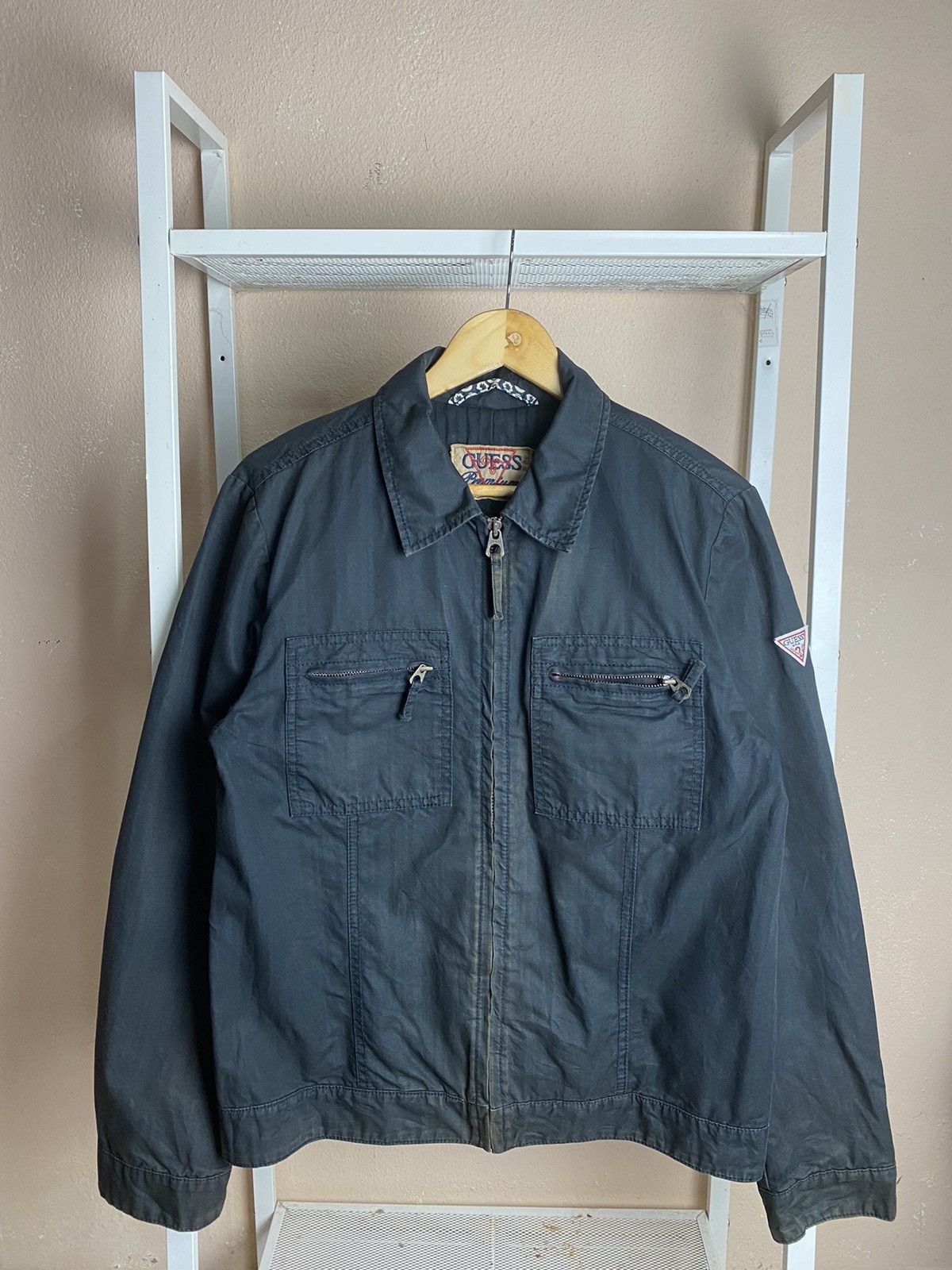 Guess GUESS Jeans Military Style Utility Jacket Arm Logo Patch Size US M / EU 48-50 / 2 - 1 Thumbnail