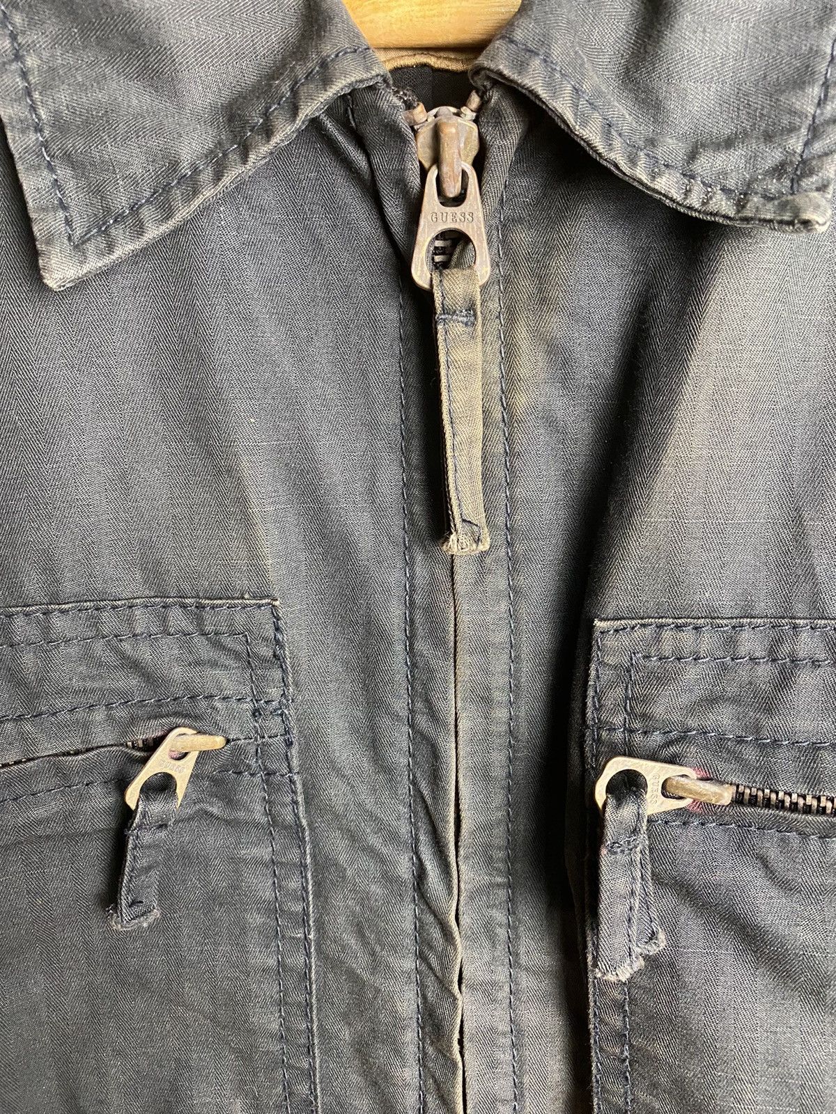 Guess GUESS Jeans Military Style Utility Jacket Arm Logo Patch Size US M / EU 48-50 / 2 - 3 Thumbnail
