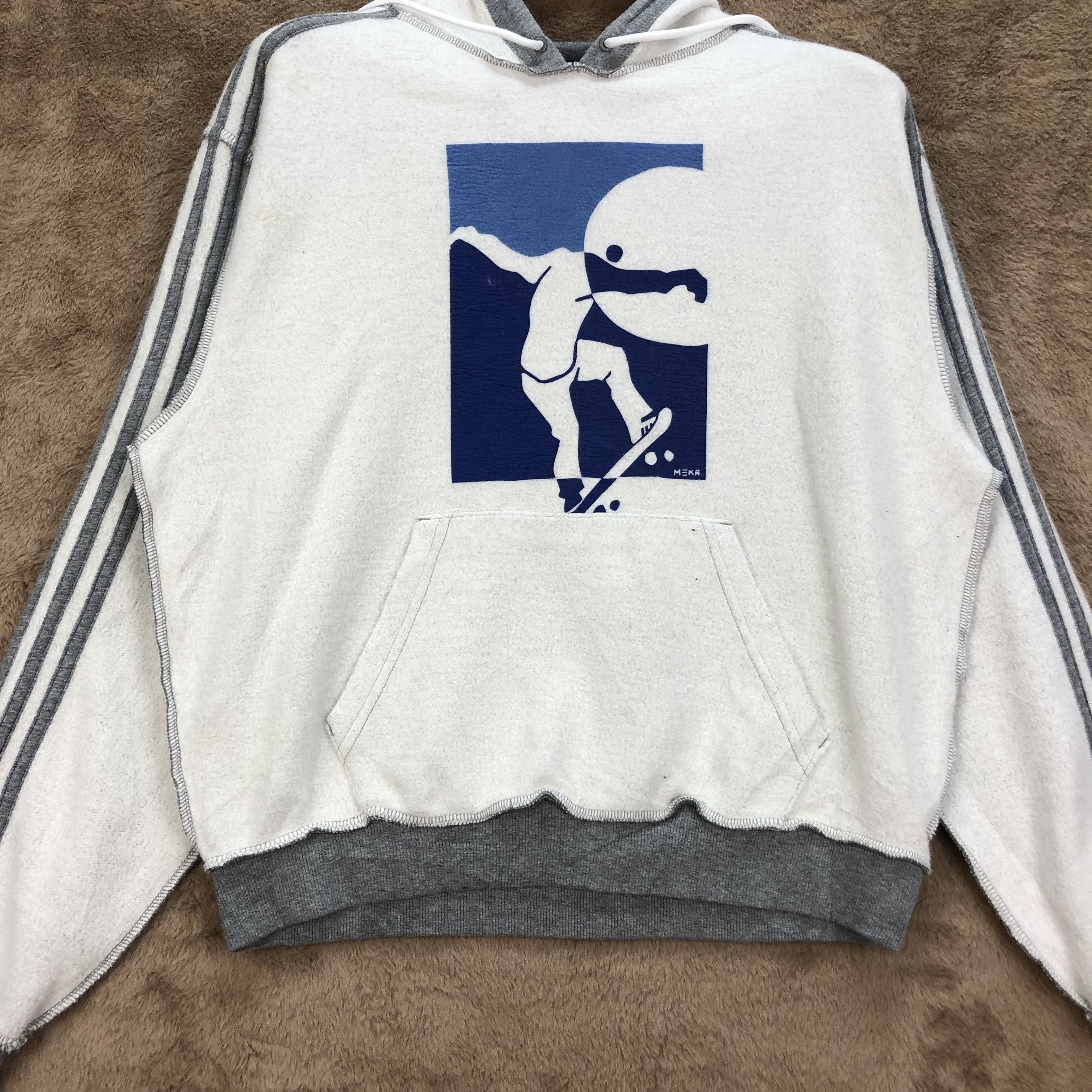 Adidas Adidas Skaters MEKA REVERSEMKHOOD Pullover Hoodies #4972-38 Size US S / EU 44-46 / 1 - 4 Thumbnail