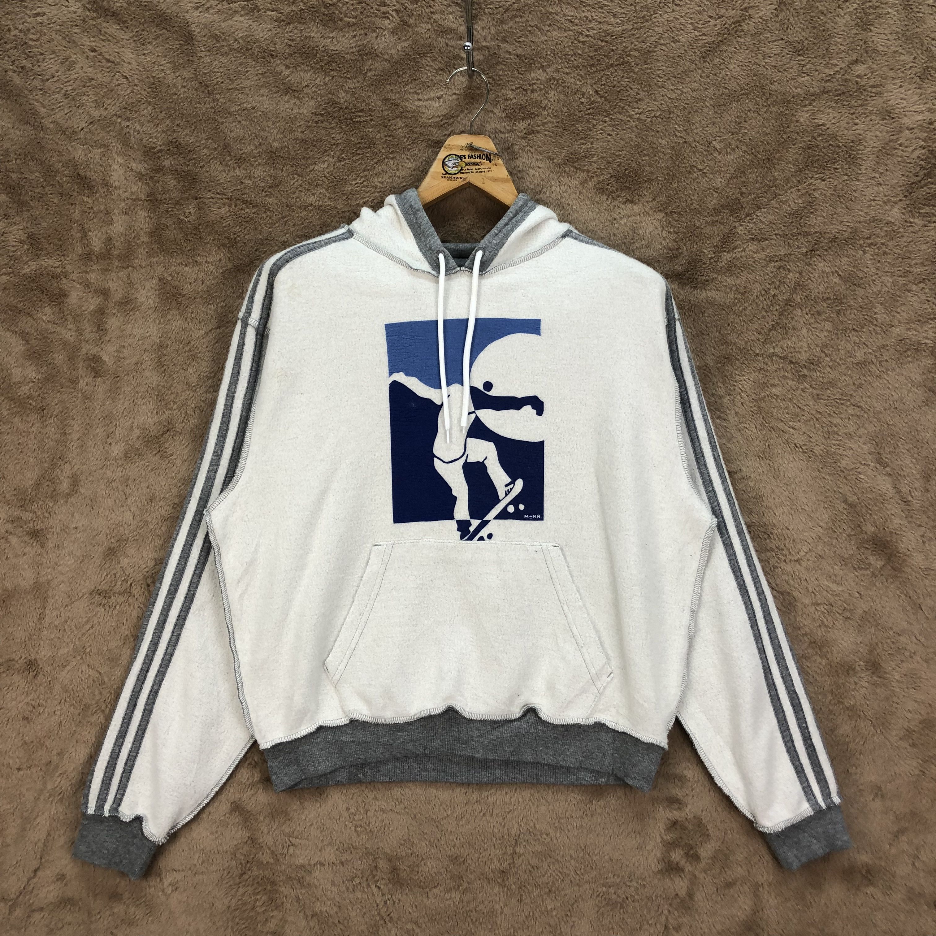 Adidas Adidas Skaters MEKA REVERSEMKHOOD Pullover Hoodies #4972-38 Size US S / EU 44-46 / 1 - 1 Thumbnail