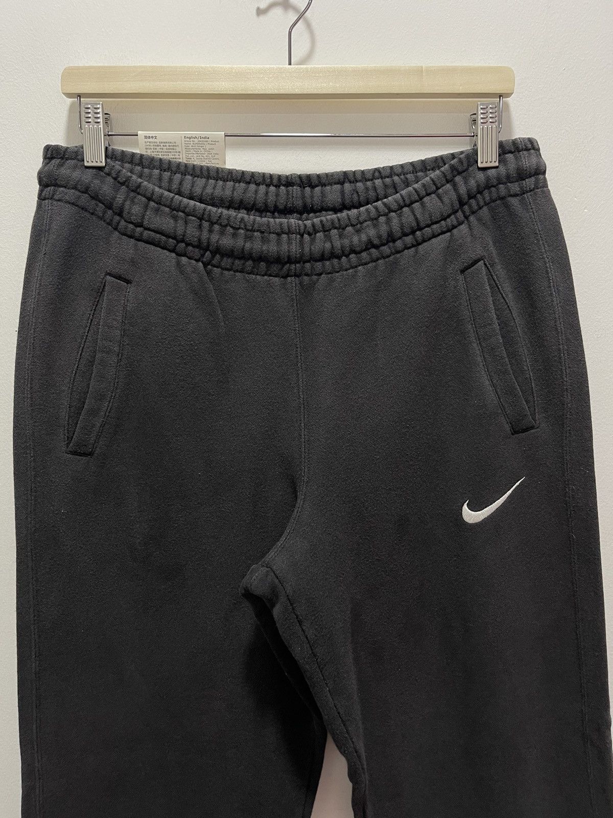 Nike × Vintage VINTAGE FADED NIKE SWOOSH MINI LOGO 90s SWEATPANTS Size US 31 - 2 Thumbnail