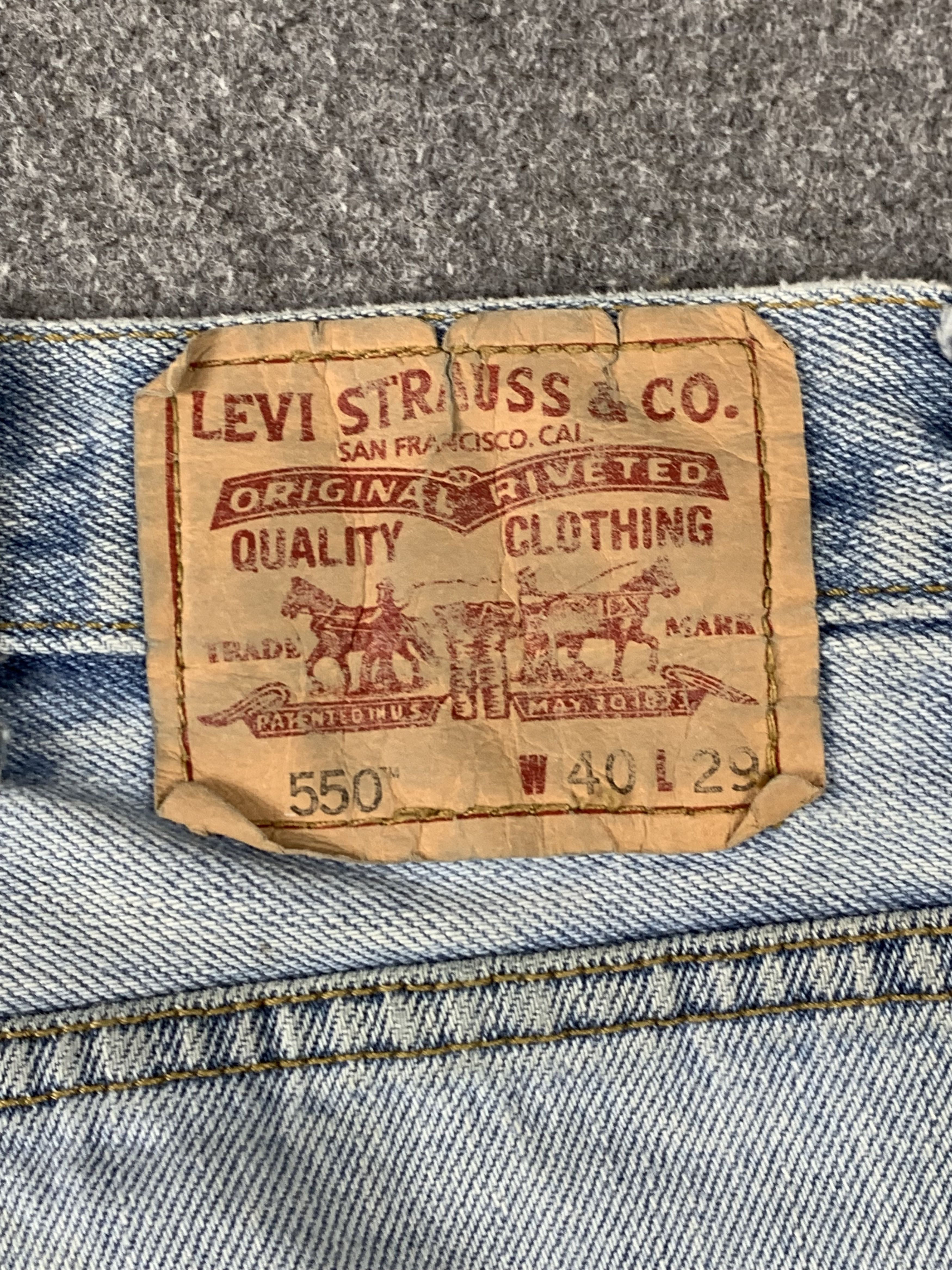 Levi's Vintage Levis 550 Light Wash Jeans DP1994 Size US 39 - 3 Thumbnail