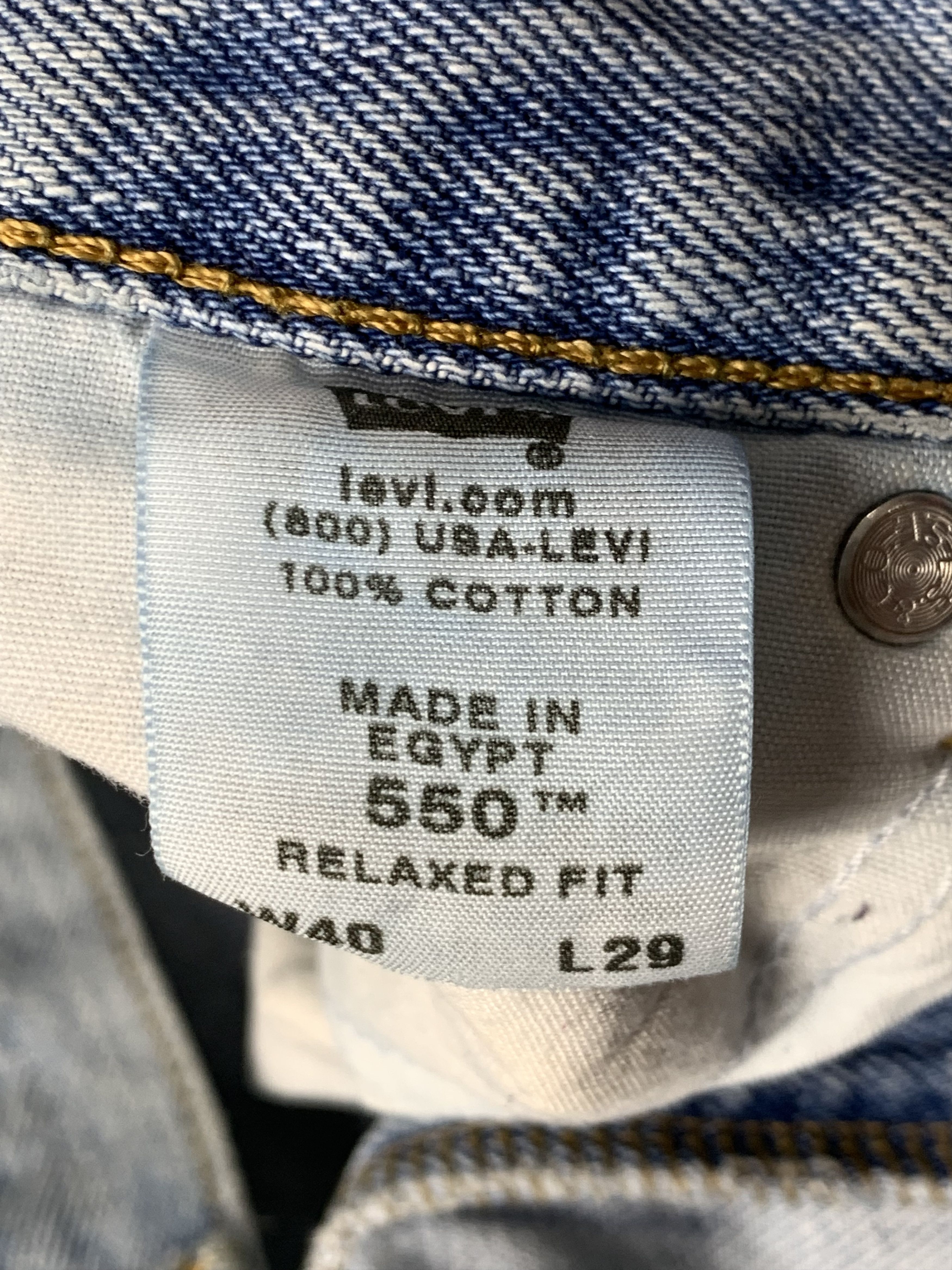 Levi's Vintage Levis 550 Light Wash Jeans DP1994 Size US 39 - 5 Thumbnail