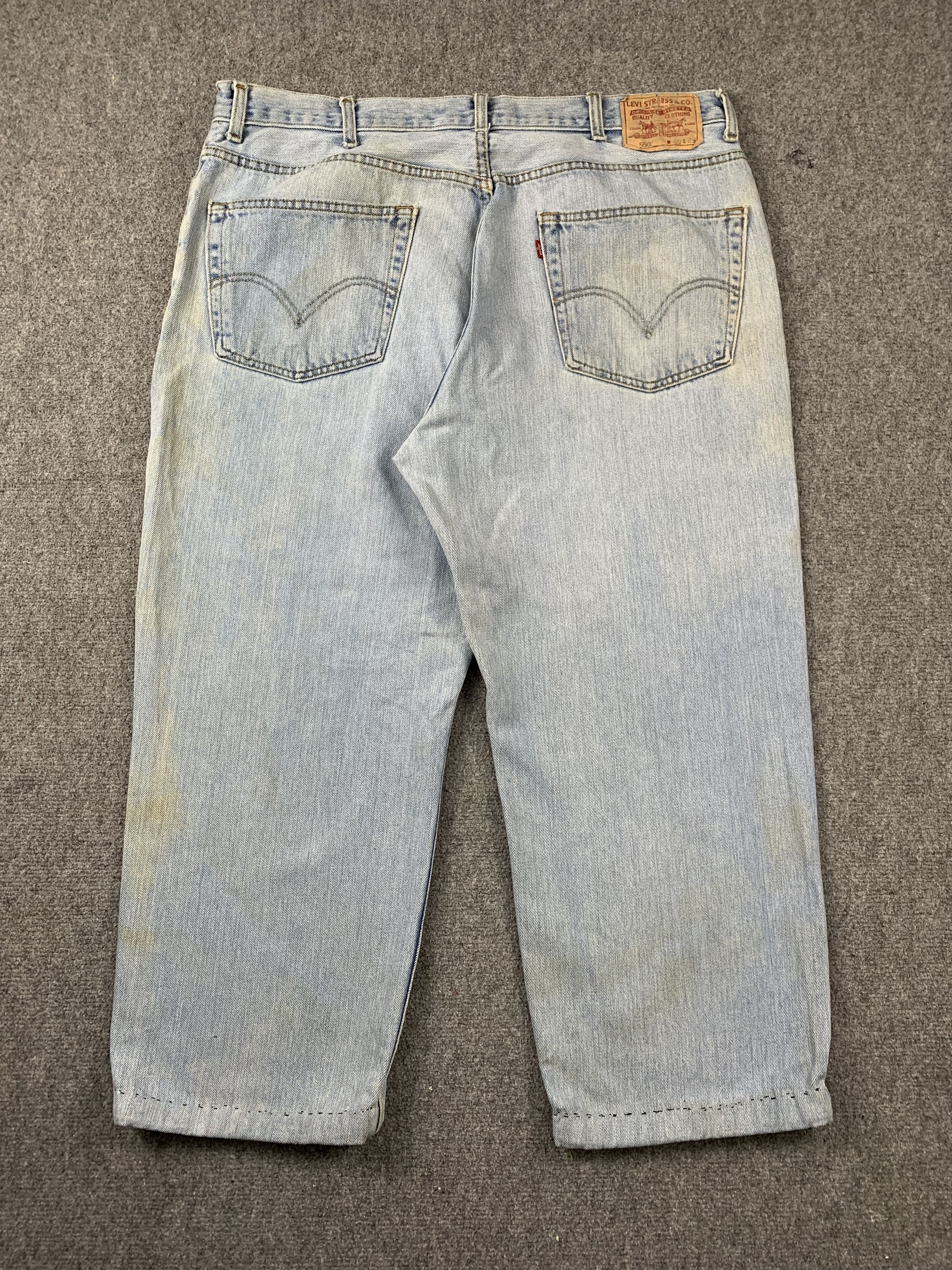 Levi's Vintage Levis 550 Light Wash Jeans DP1994 Size US 39 - 2 Thumbnail