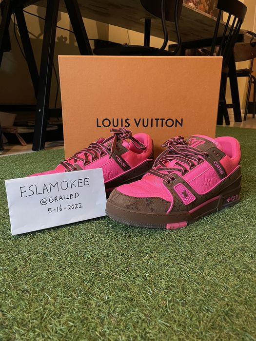 Louis Vuitton Trainer Pink Brown