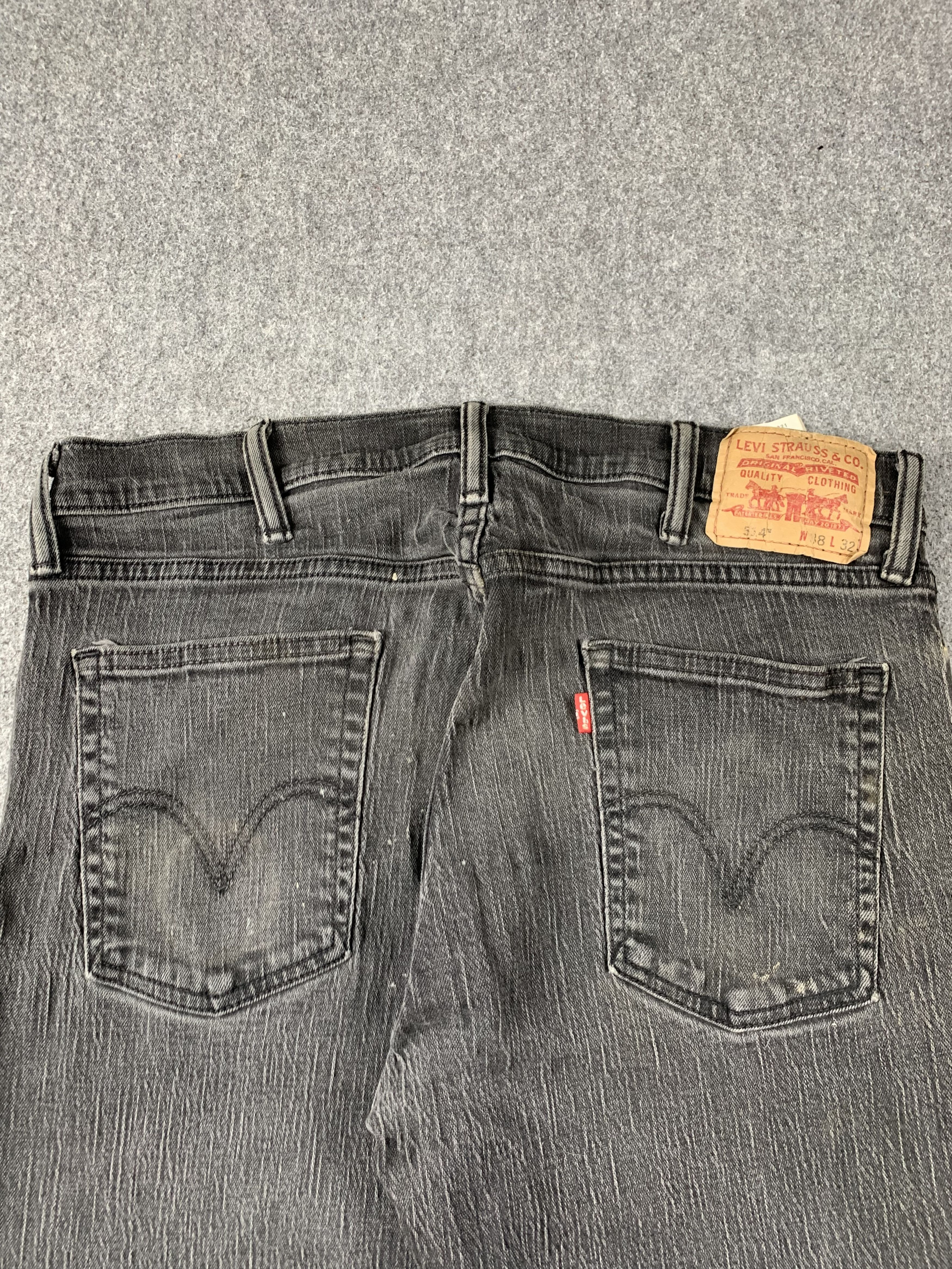 Levi's Vintage Levis 514 Faded Black Jeans DP1997 Size US 35 - 4 Thumbnail
