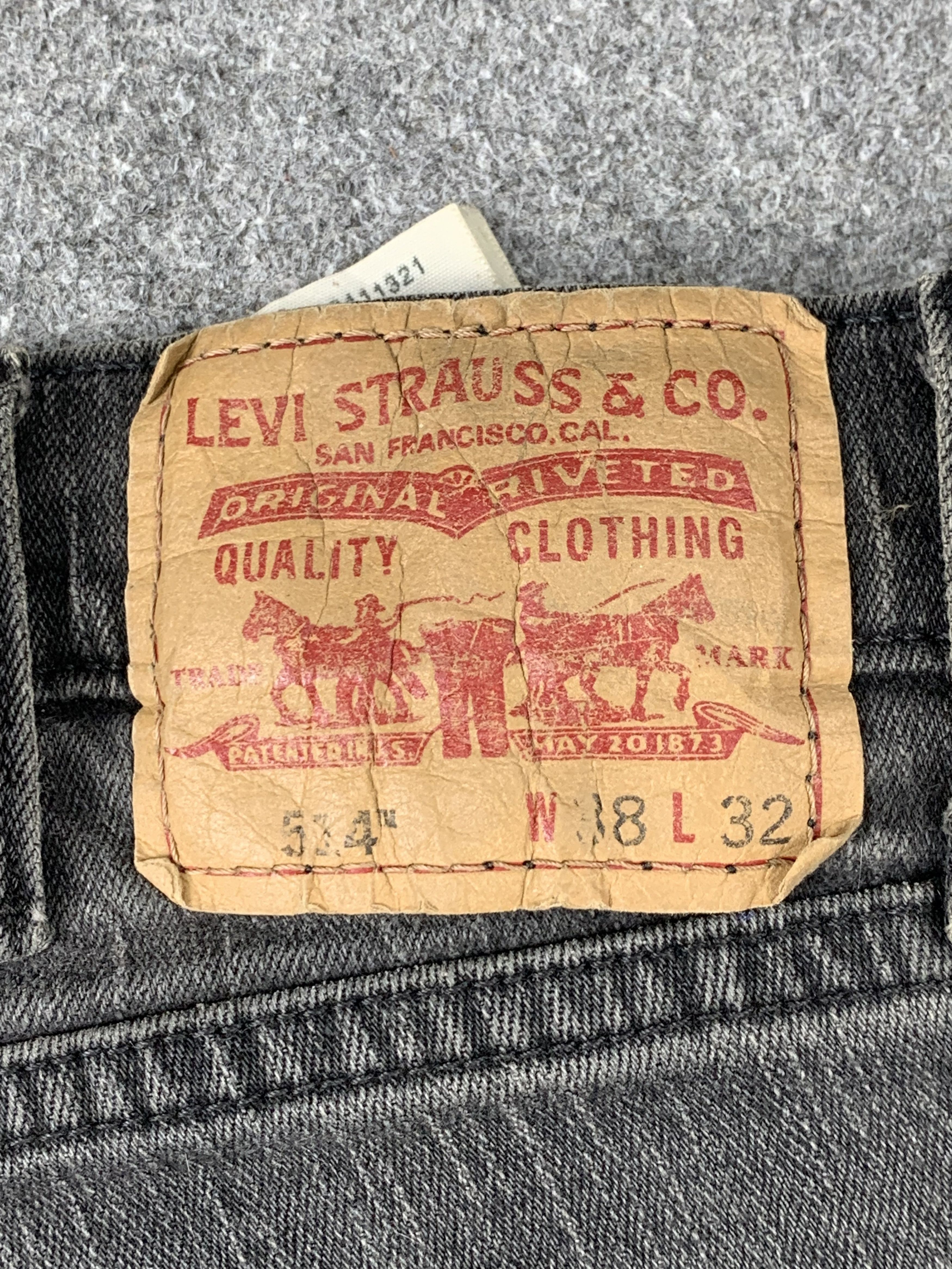 Levi's Vintage Levis 514 Faded Black Jeans DP1997 Size US 35 - 5 Thumbnail