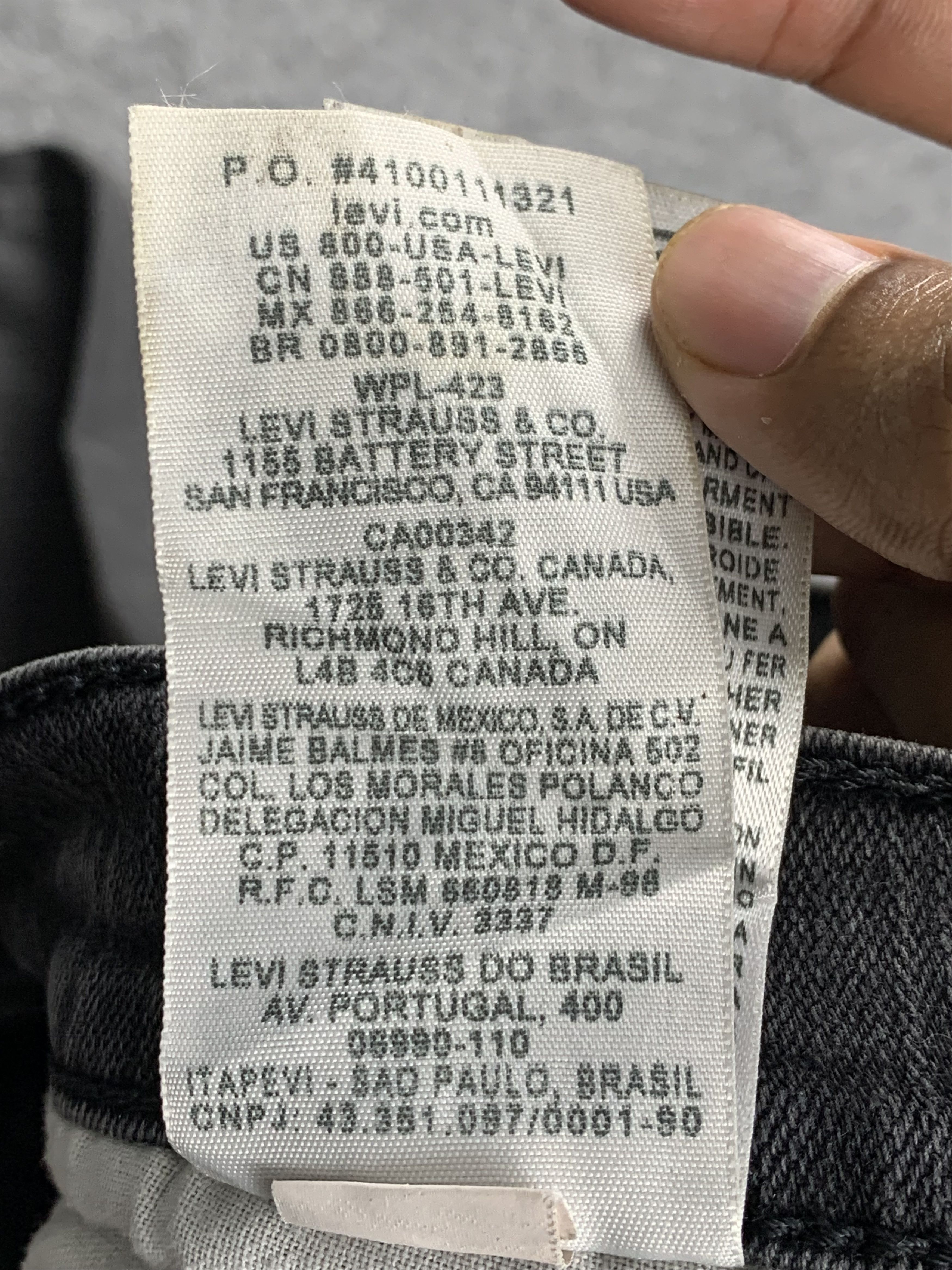 Levi's Vintage Levis 514 Faded Black Jeans DP1997 Size US 35 - 10 Thumbnail
