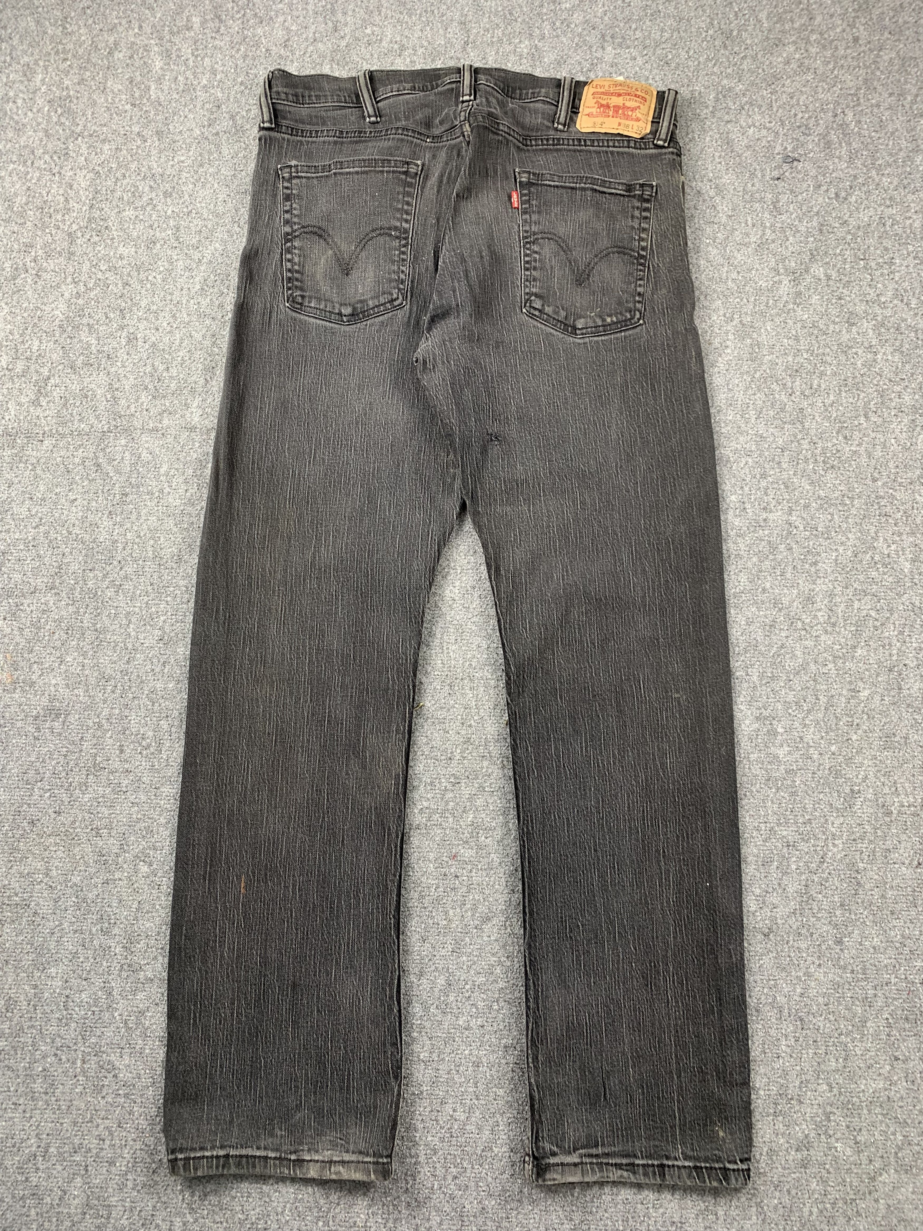Levi's Vintage Levis 514 Faded Black Jeans DP1997 Size US 35 - 3 Thumbnail