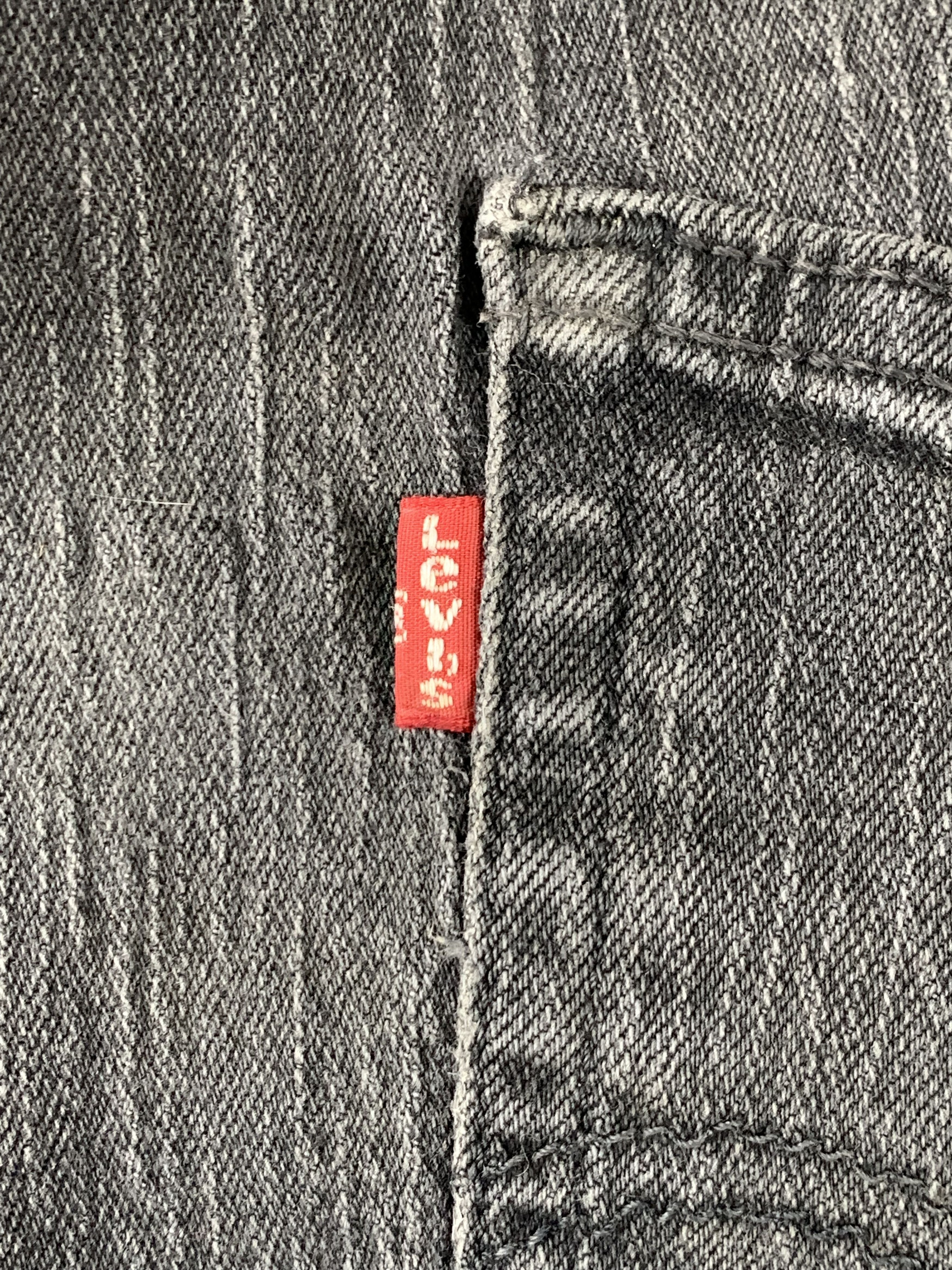 Levi's Vintage Levis 514 Faded Black Jeans DP1997 Size US 35 - 6 Thumbnail