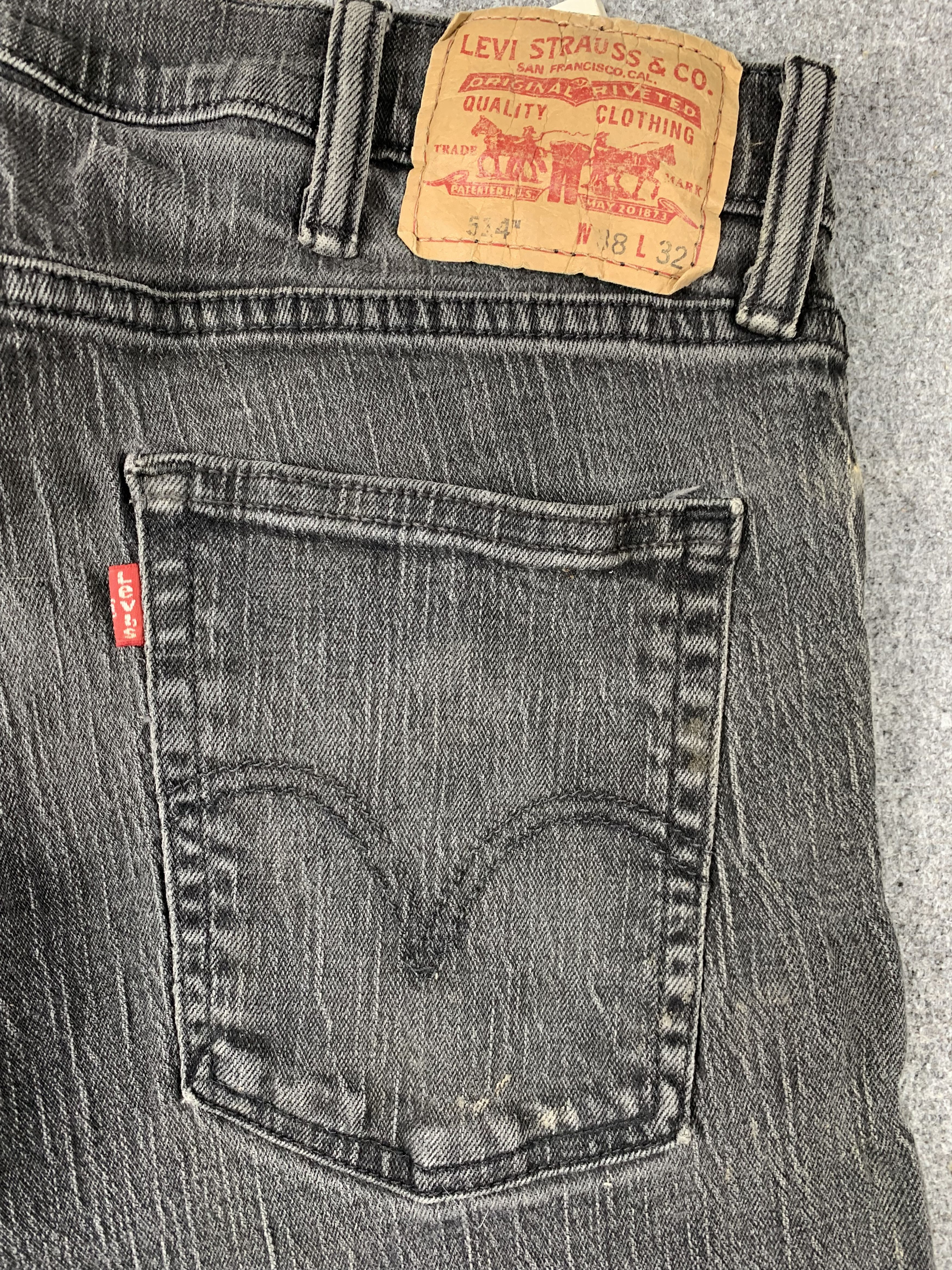 Levi's Vintage Levis 514 Faded Black Jeans DP1997 Size US 35 - 20 Thumbnail