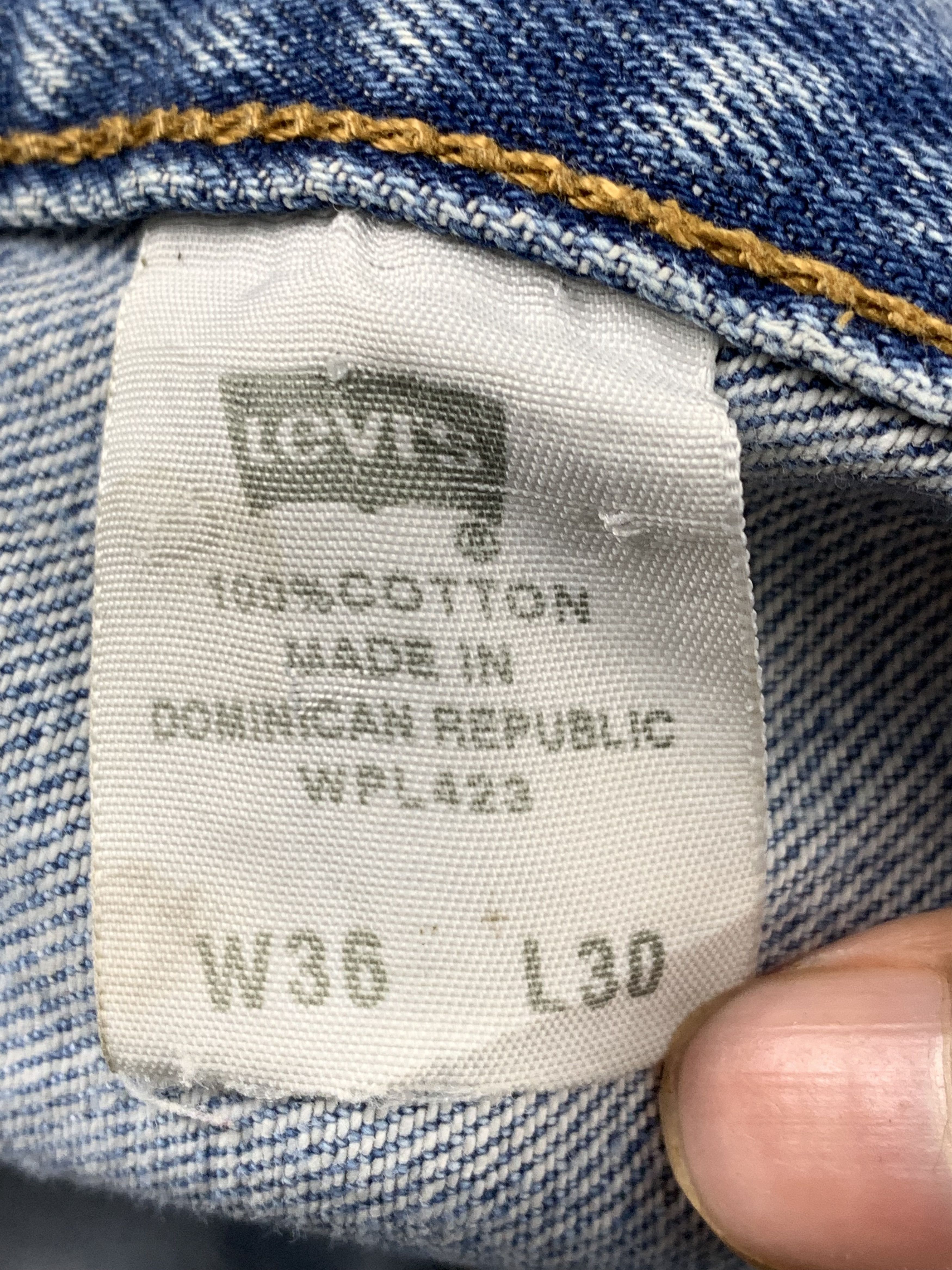 Levi's Vintage Levis 501 Light Wash Jeans DP2000 Size US 34 / EU 50 - 5 Thumbnail