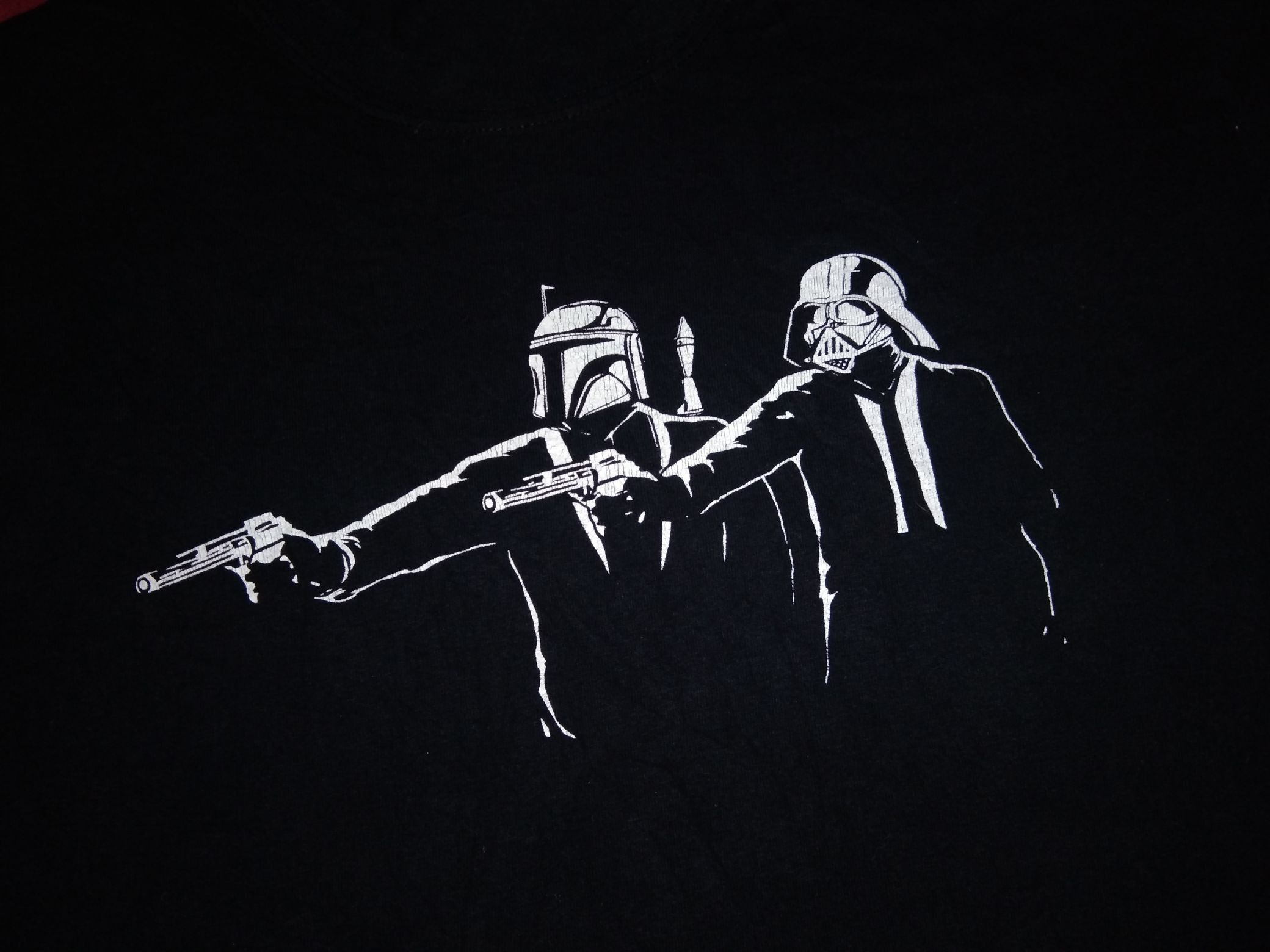 Vintage VTG Y2K 2000s Pulp Fiction x Star Wars tshirt parody movie Size US M / EU 48-50 / 2 - 1 Thumbnail