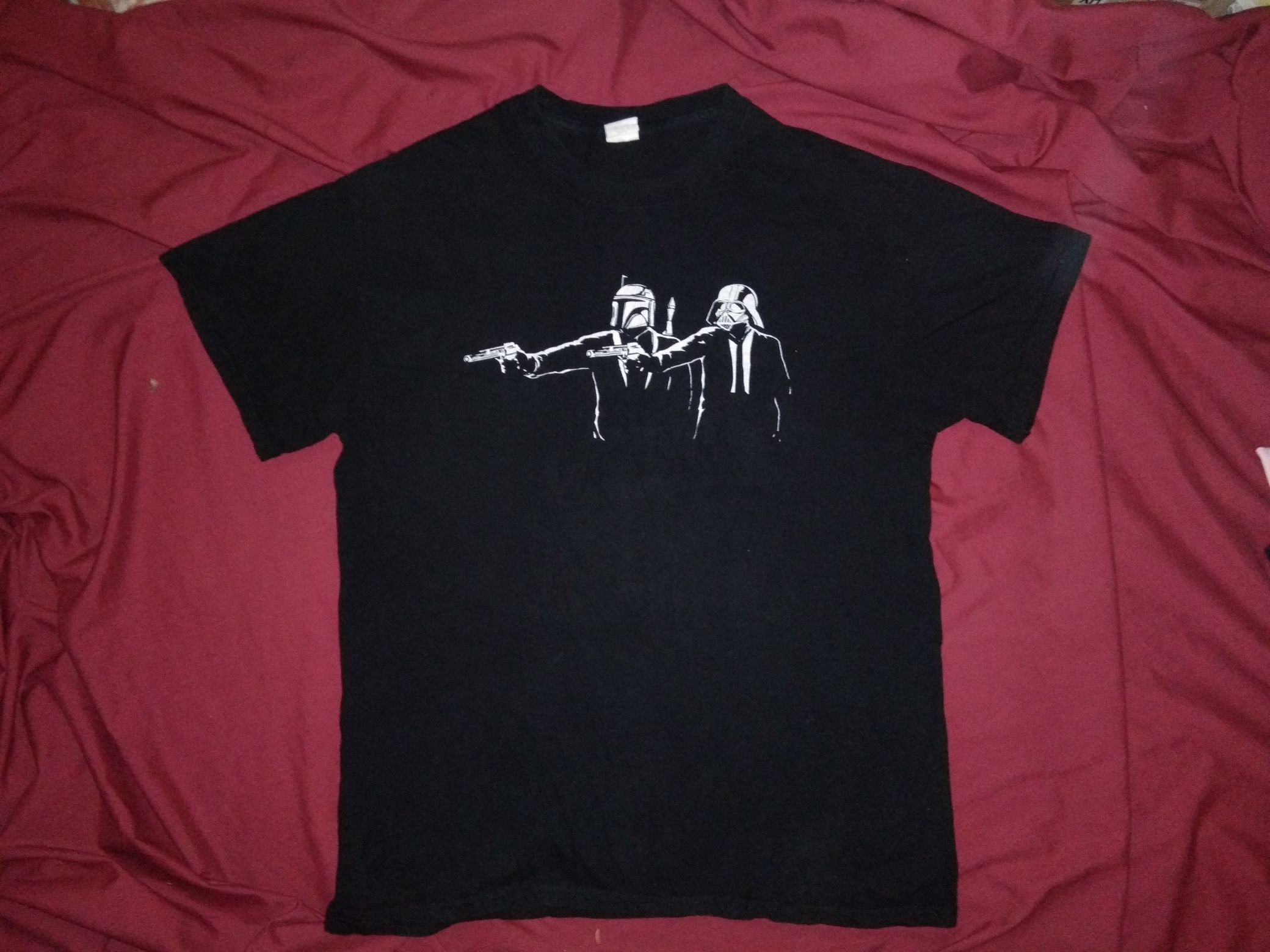 Vintage VTG Y2K 2000s Pulp Fiction x Star Wars tshirt parody movie Size US M / EU 48-50 / 2 - 2 Thumbnail