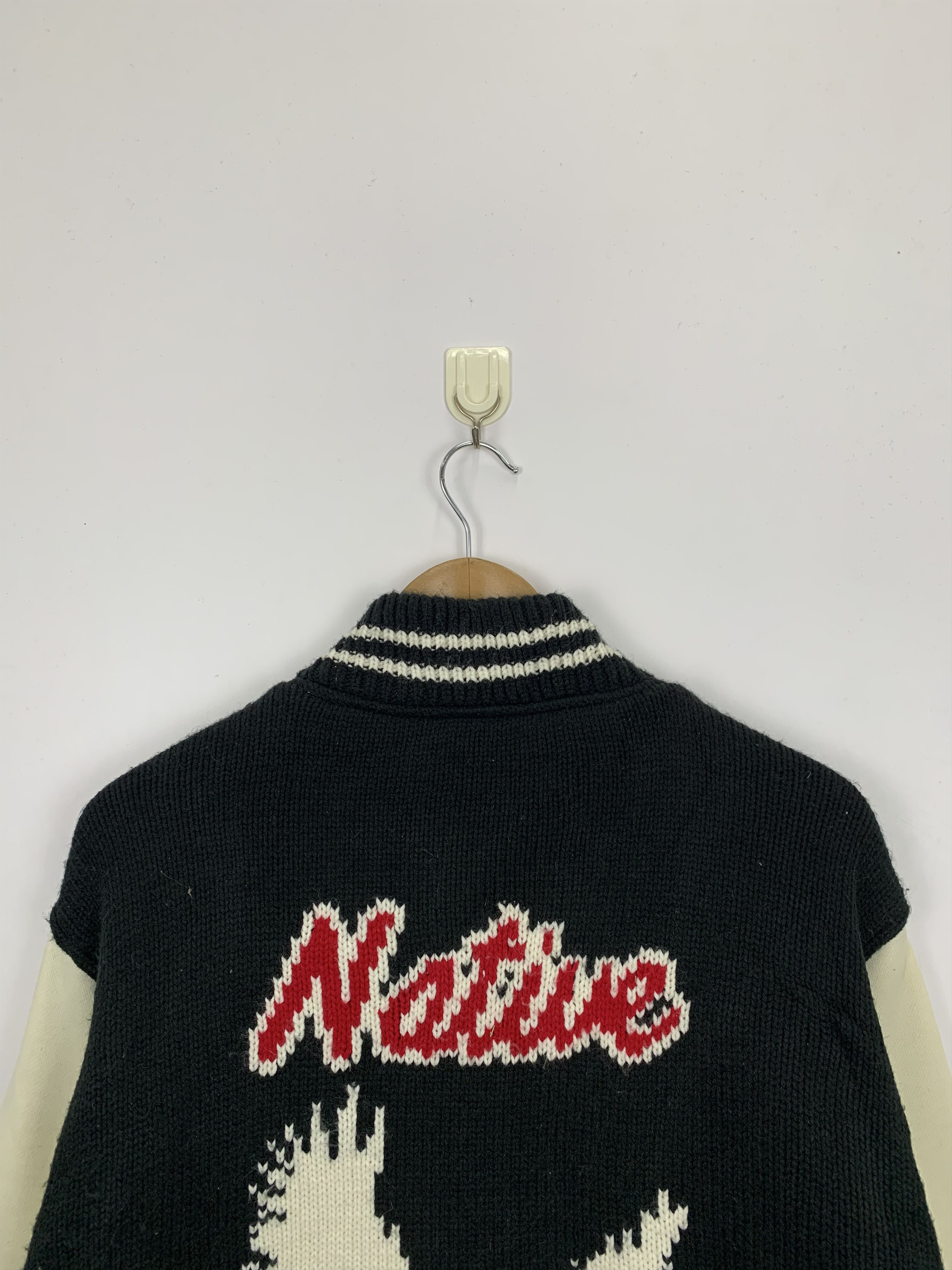 Vintage Vintage 90s Native American Wool Varsity Jacket V0497 Size US L / EU 52-54 / 3 - 4 Thumbnail