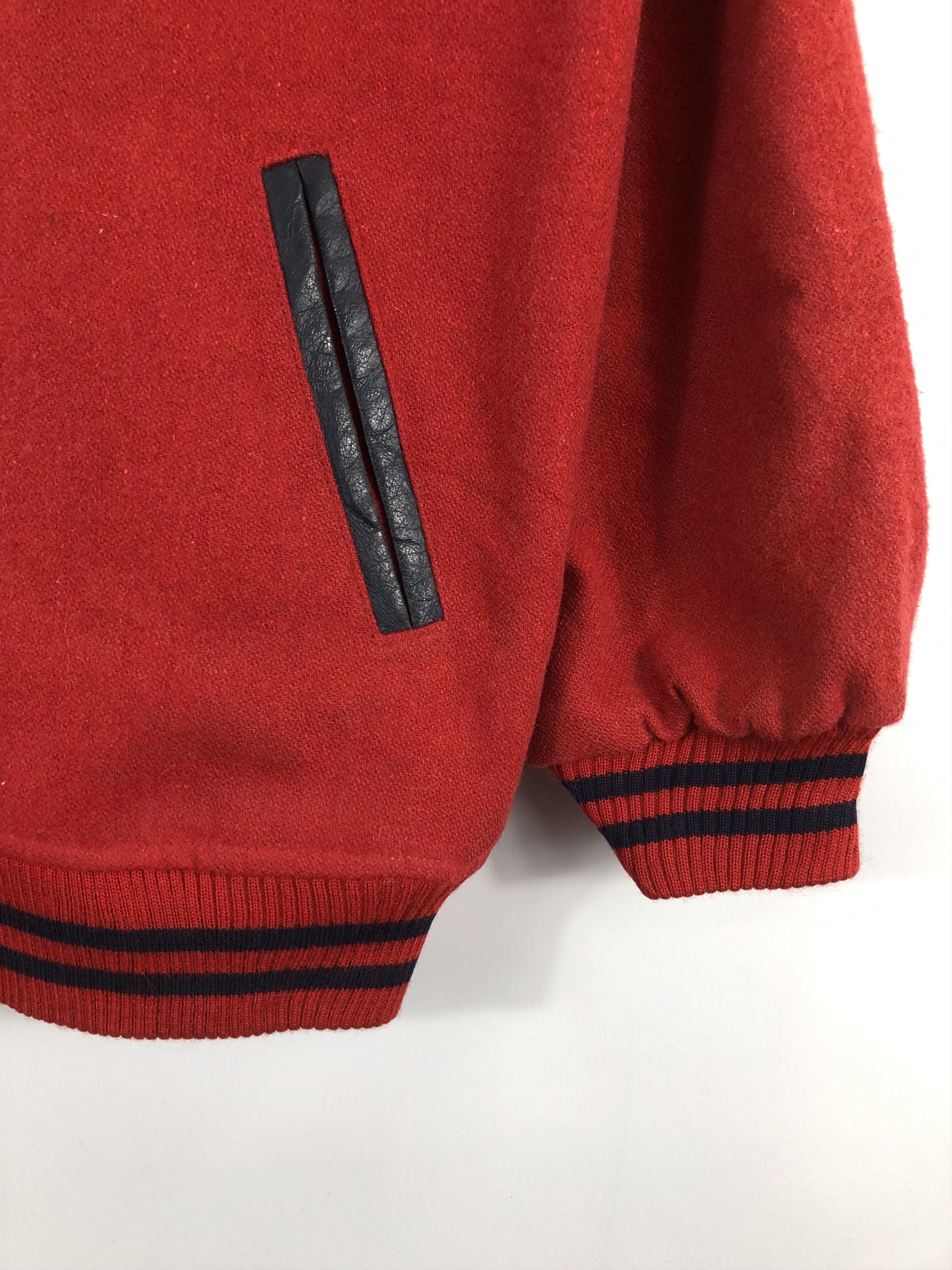 Vintage Vintage 80s Arnold Palmer Varsity Jacket Red V0270 Size US M / EU 48-50 / 2 - 5 Thumbnail