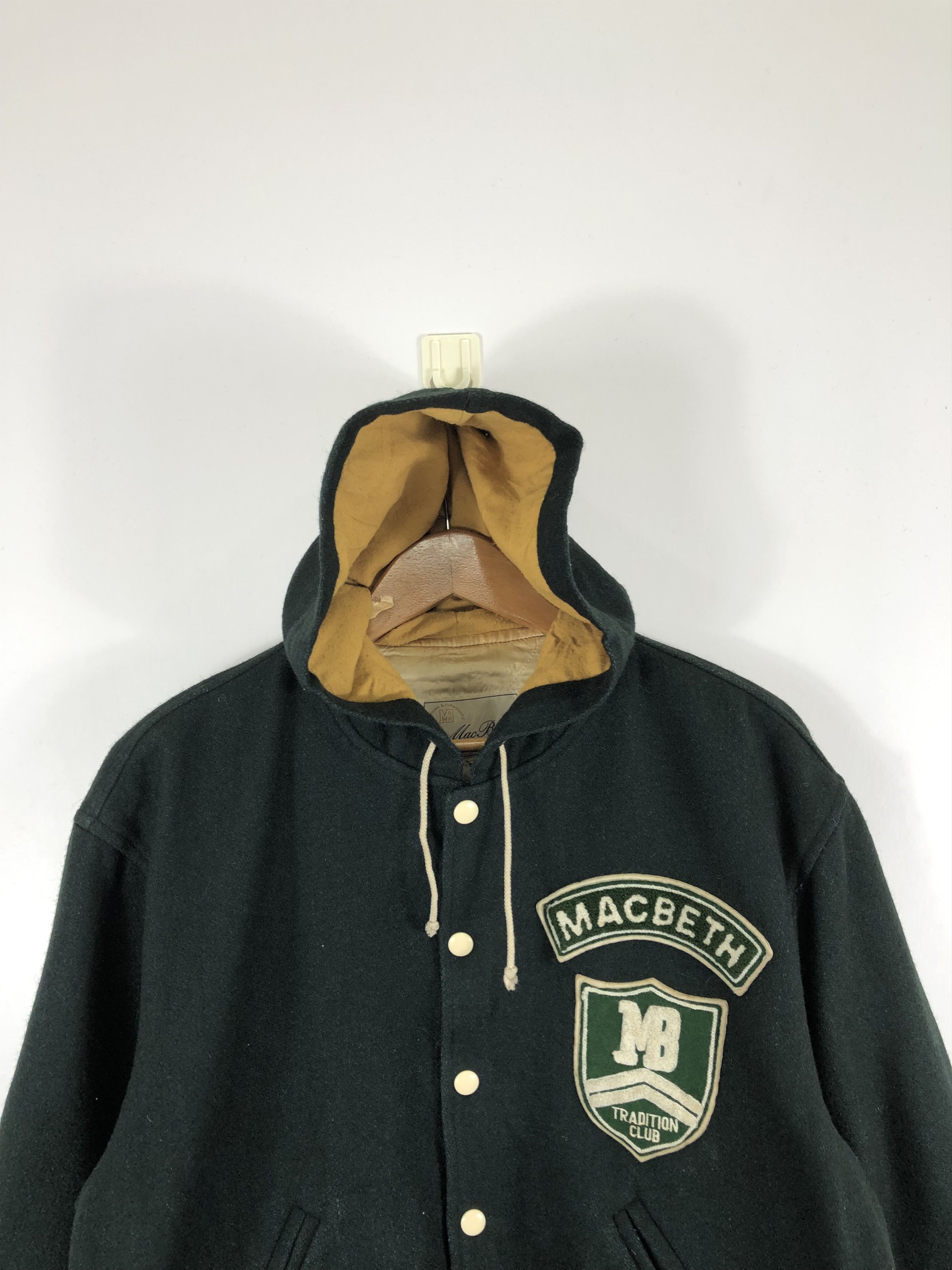 Macbeth Vintage 90s Macbeth Varsity Jacket Hoodie V0267 Size US M / EU 48-50 / 2 - 2 Thumbnail