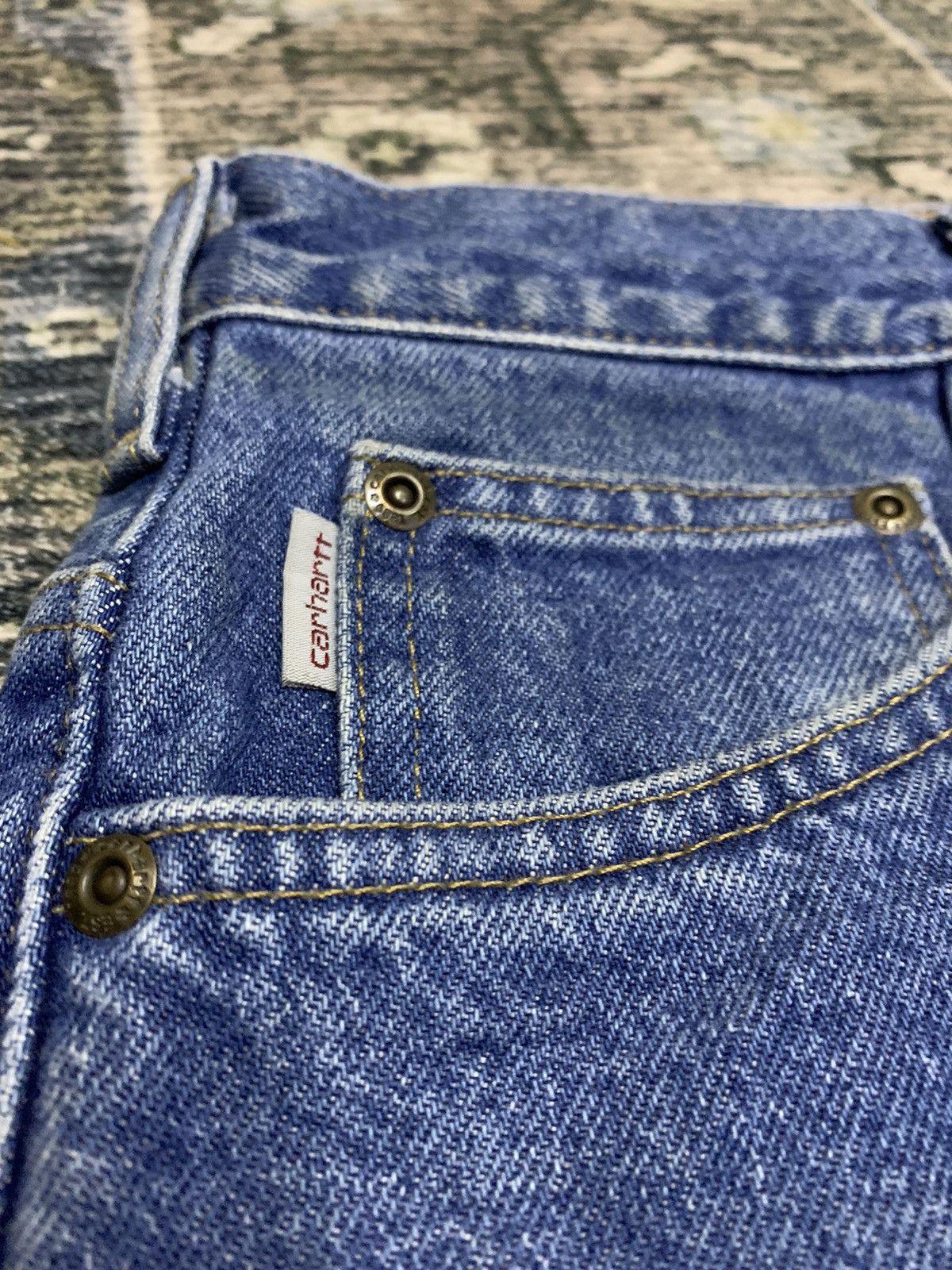 Carhartt × Vintage Carhartt Jeans Denim Flannel Lining Size US 40 / EU 56 - 3 Thumbnail