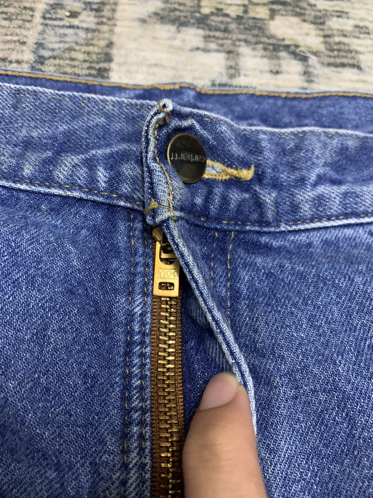 Carhartt × Vintage Carhartt Jeans Denim Flannel Lining Size US 40 / EU 56 - 4 Thumbnail