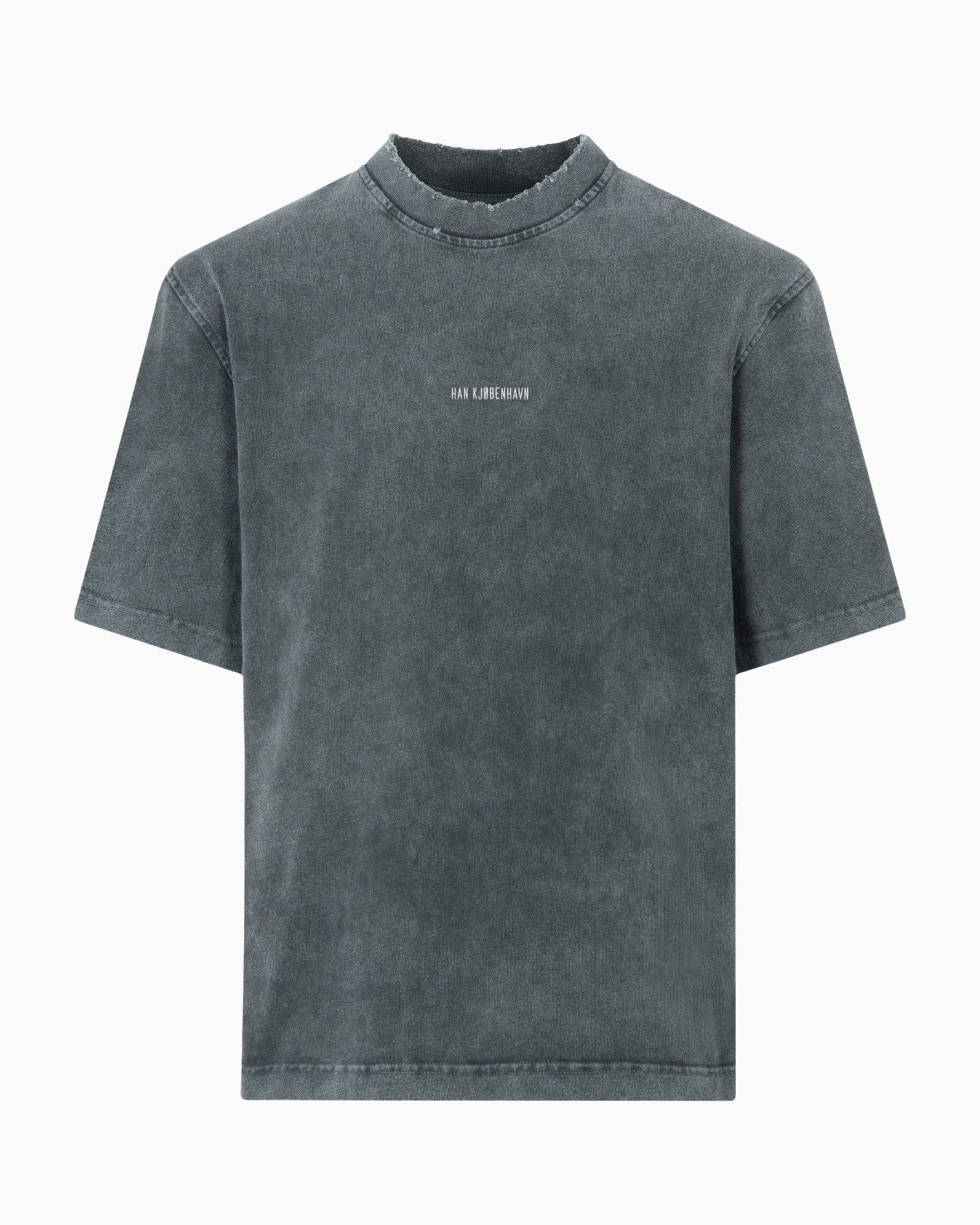 Han Kjobenhavn Distressed Logo Grey T-Shirt Size US L / EU 52-54 / 3 - 2 Thumbnail