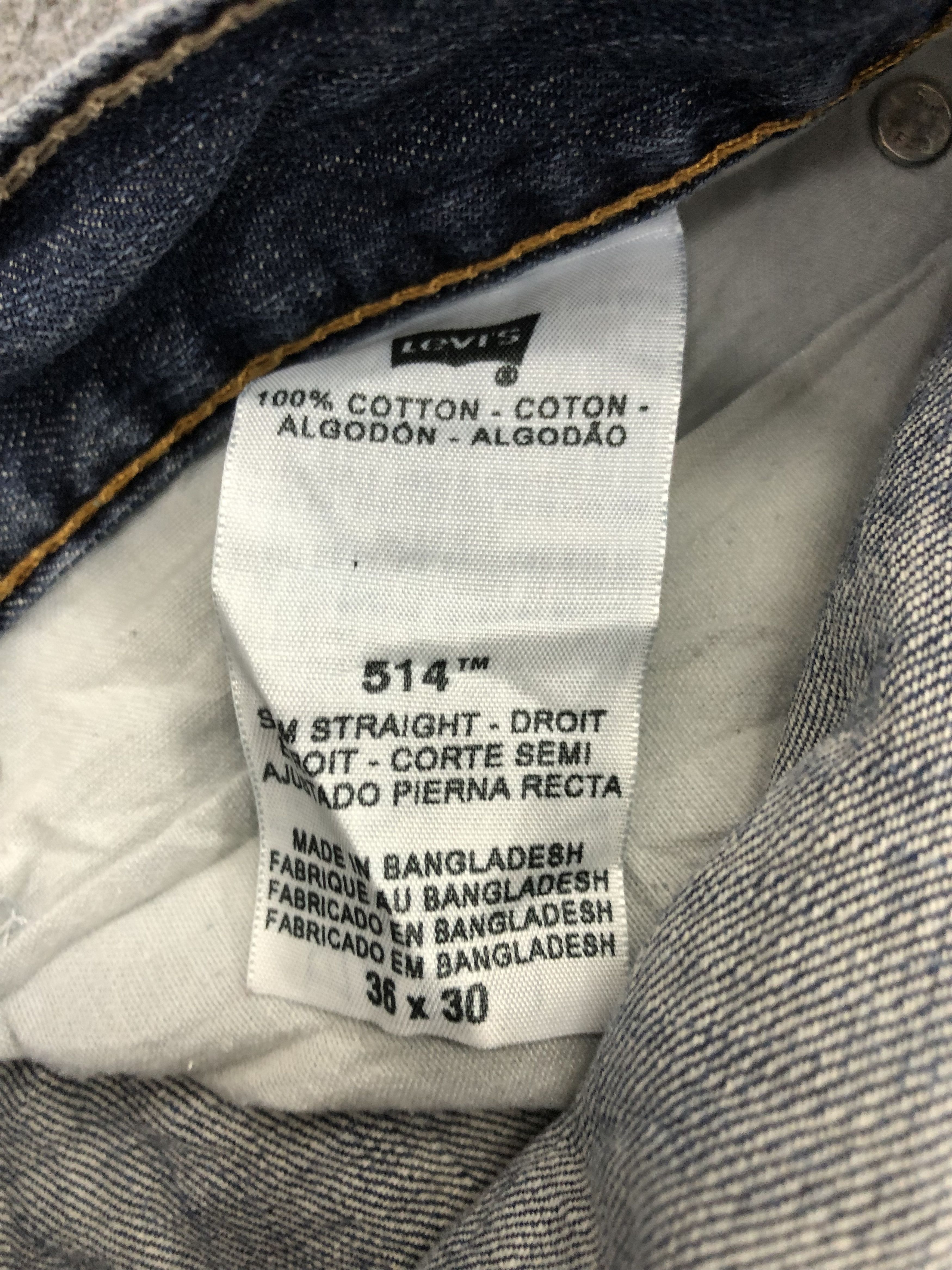 Levi's Vintage Levis 514 Jeans DP1072 Size US 36 / EU 52 - 5 Thumbnail