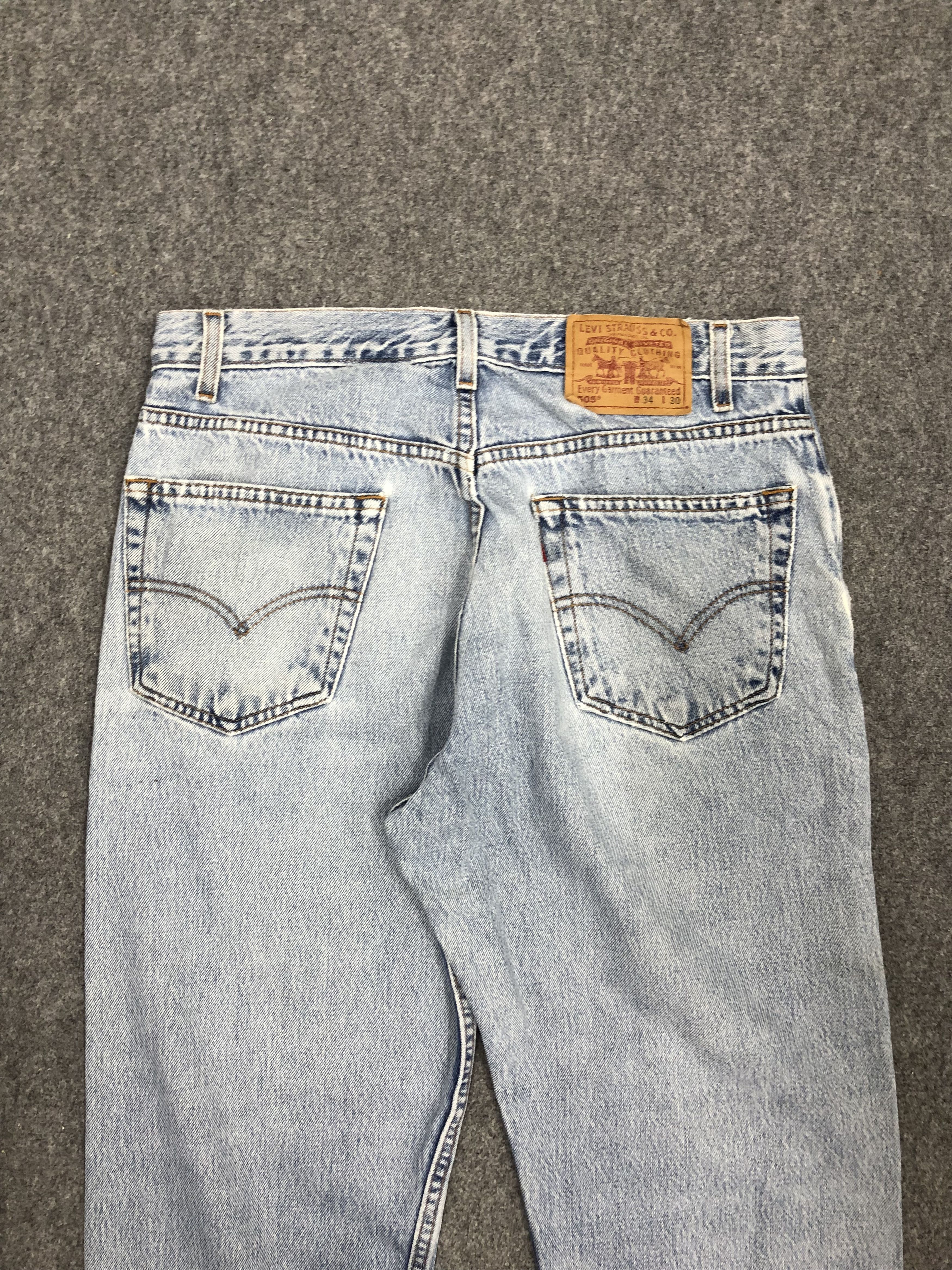 Levi's Vintage Levis 505 Sun Faded Jeans DP1054 Size US 32 / EU 48 - 4 Thumbnail
