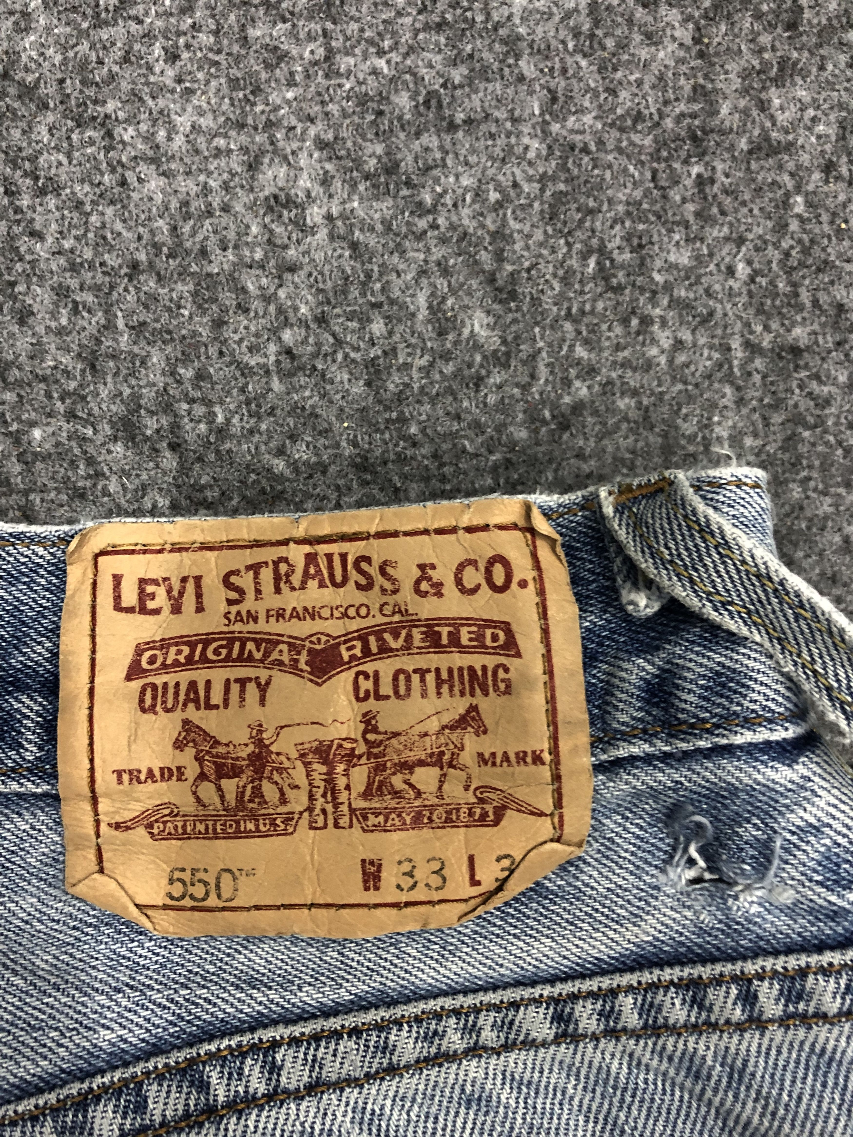 Levi's Vintage Levis 550 Sun Faded Jeans DP1064 Size US 33 - 5 Thumbnail