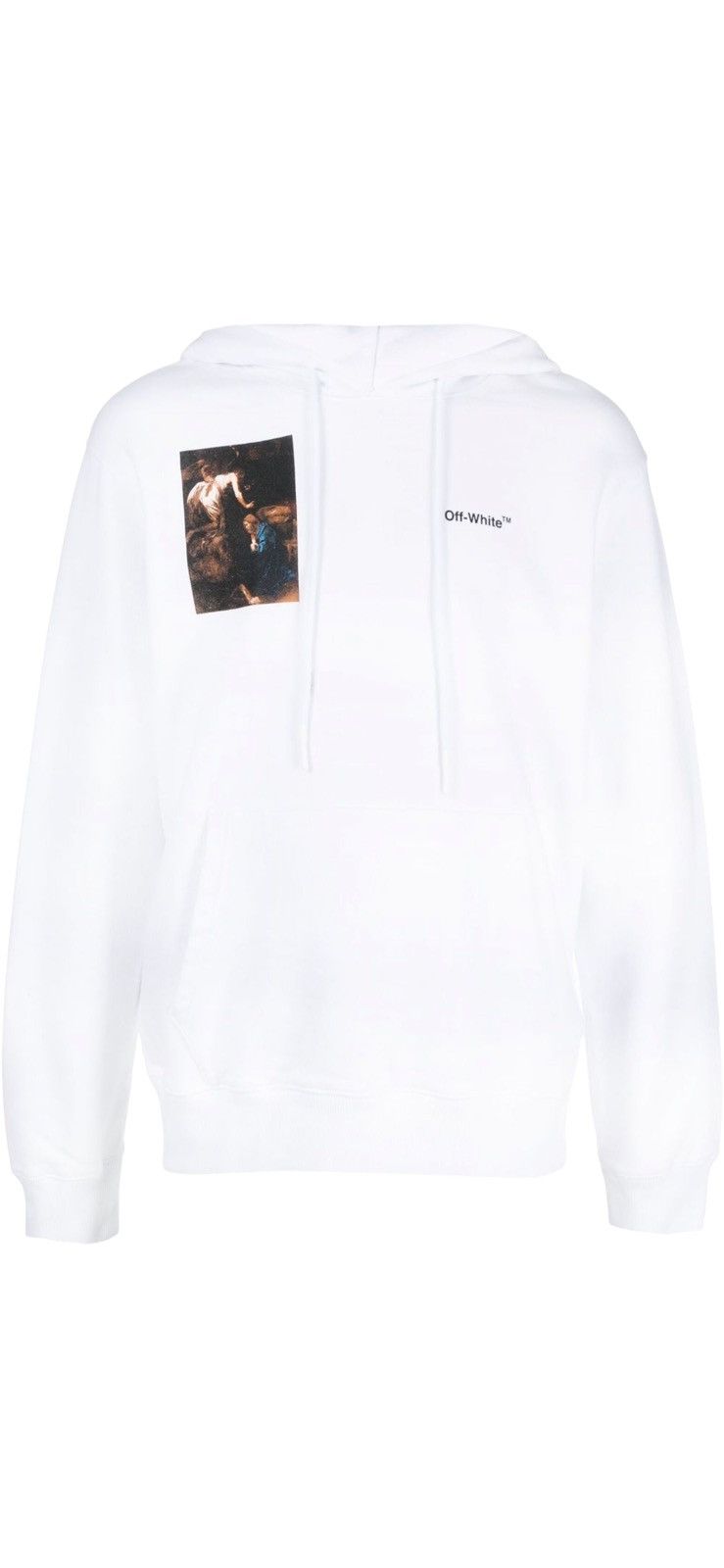 Off White Caravaggio Logo Print Hoodie