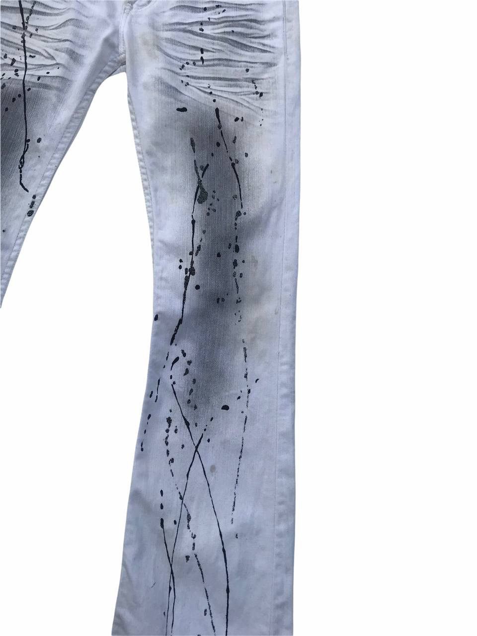 Japanese Brand Rare Skull Flared Paint Splash Fashion Pants Size 28" / US 6 / IT 42 - 8 Thumbnail