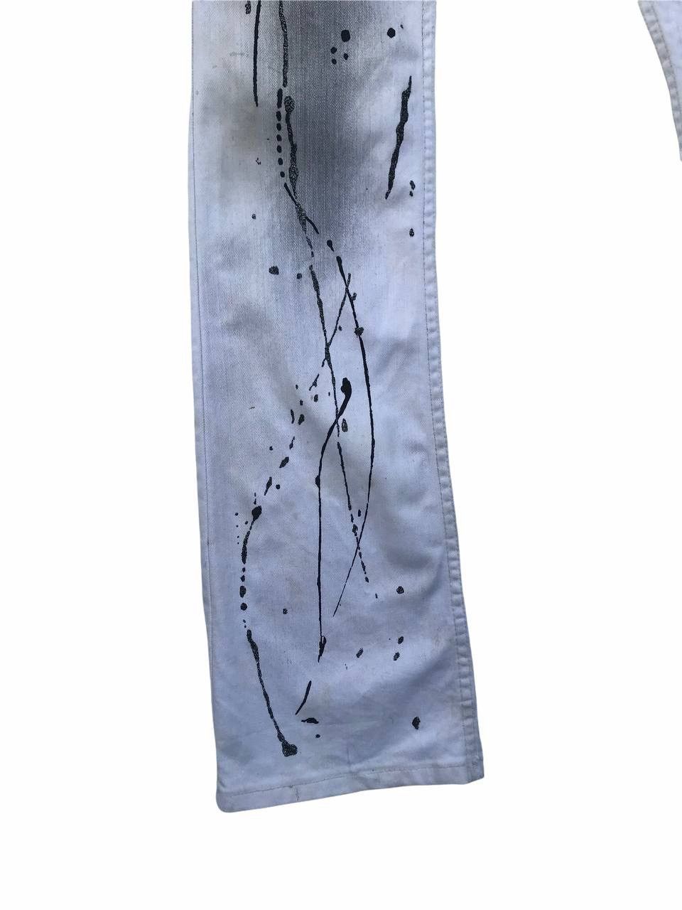 Japanese Brand Rare Skull Flared Paint Splash Fashion Pants Size 28" / US 6 / IT 42 - 7 Thumbnail