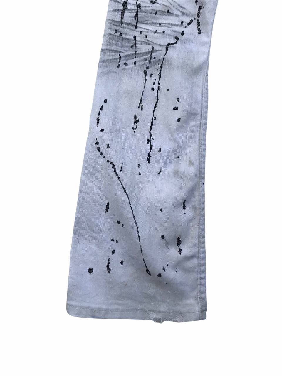 Japanese Brand Rare Skull Flared Paint Splash Fashion Pants Size 28" / US 6 / IT 42 - 12 Thumbnail