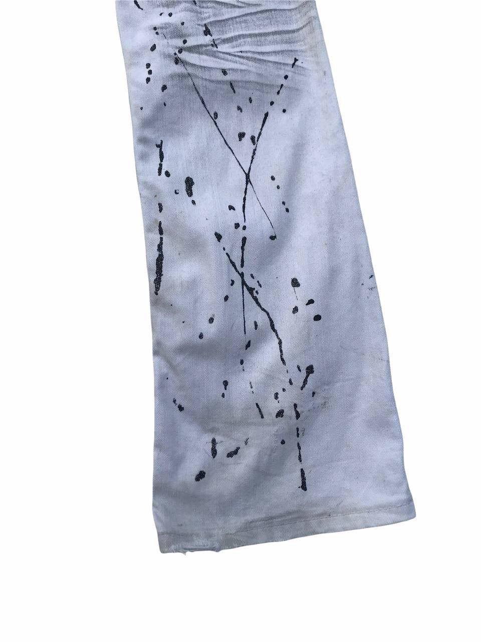 Japanese Brand Rare Skull Flared Paint Splash Fashion Pants Size 28" / US 6 / IT 42 - 13 Thumbnail