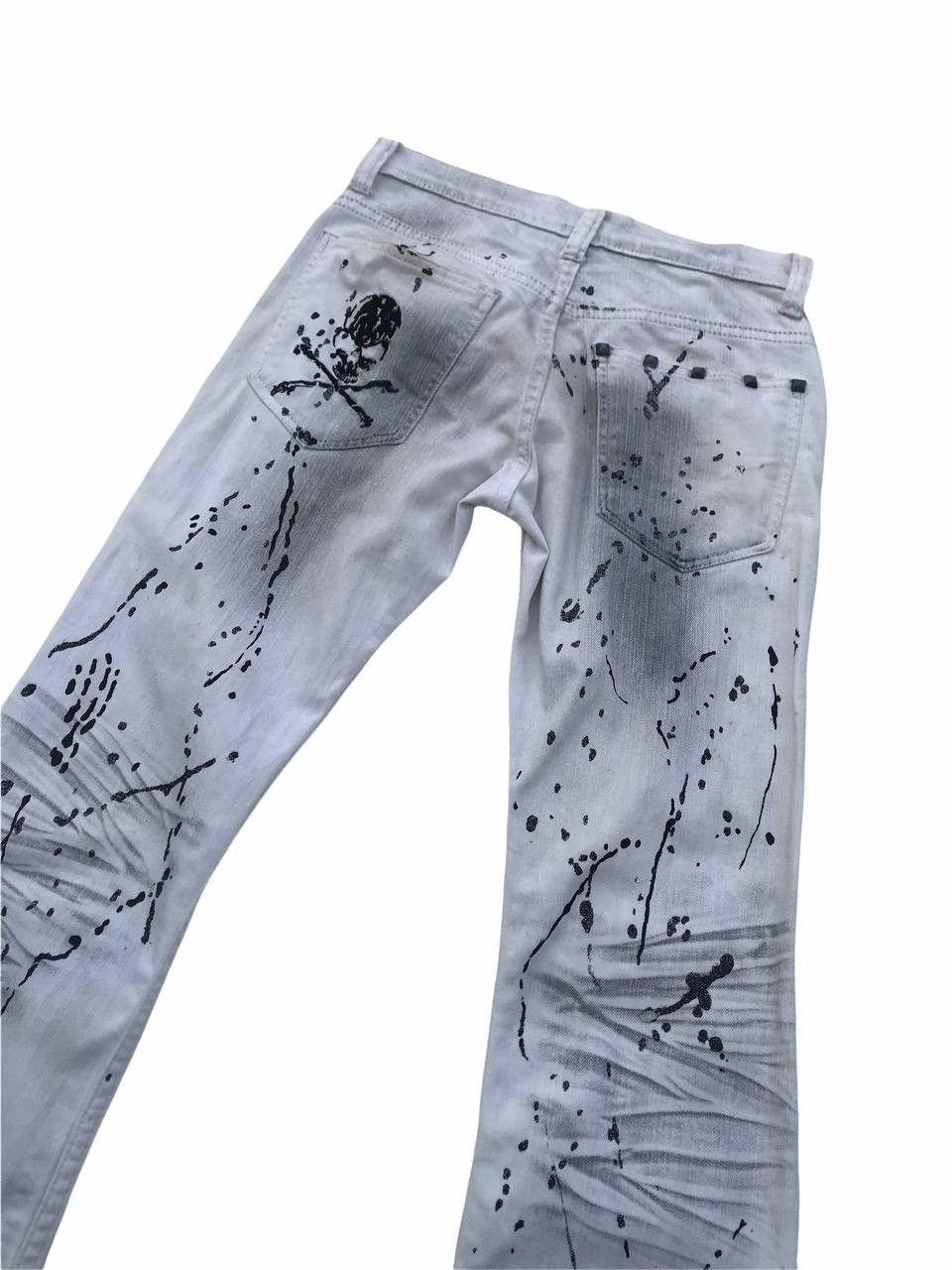 Japanese Brand Rare Skull Flared Paint Splash Fashion Pants Size 28" / US 6 / IT 42 - 10 Thumbnail