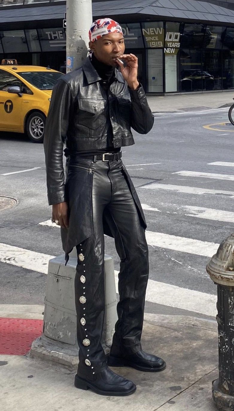 Slumweirdo “Leather Rhinestones Conchos”