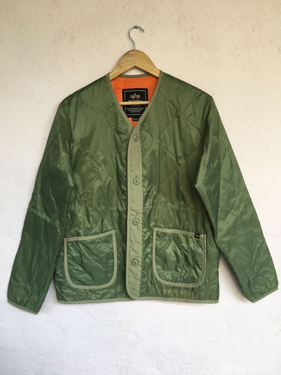 Alpha industries Quilted green Nylon Green Jackets
