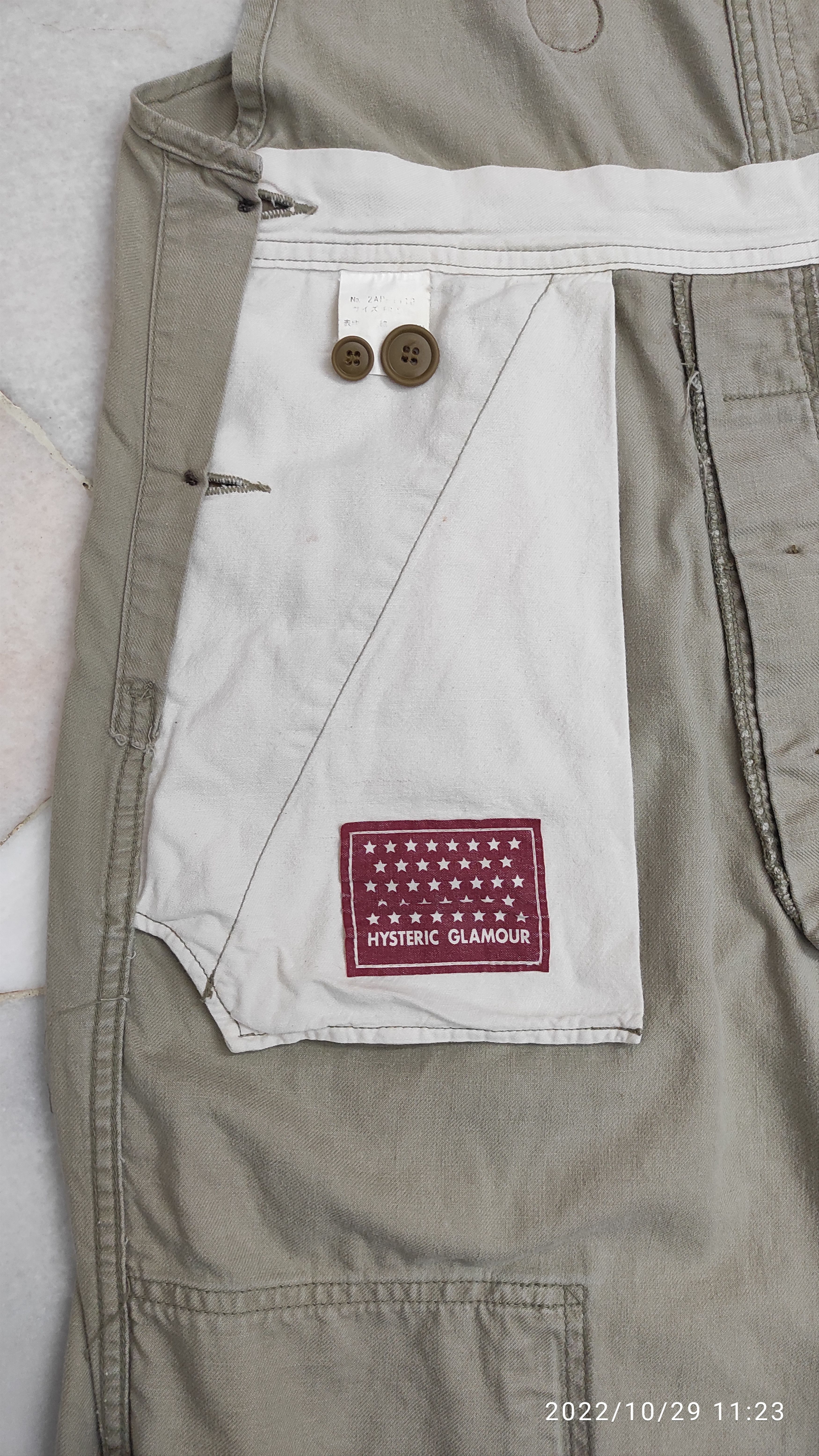 Hysteric Glamour Vintage 90's HG ARMY Bib khakis Overall Size US 34 / EU 50 - 4 Thumbnail