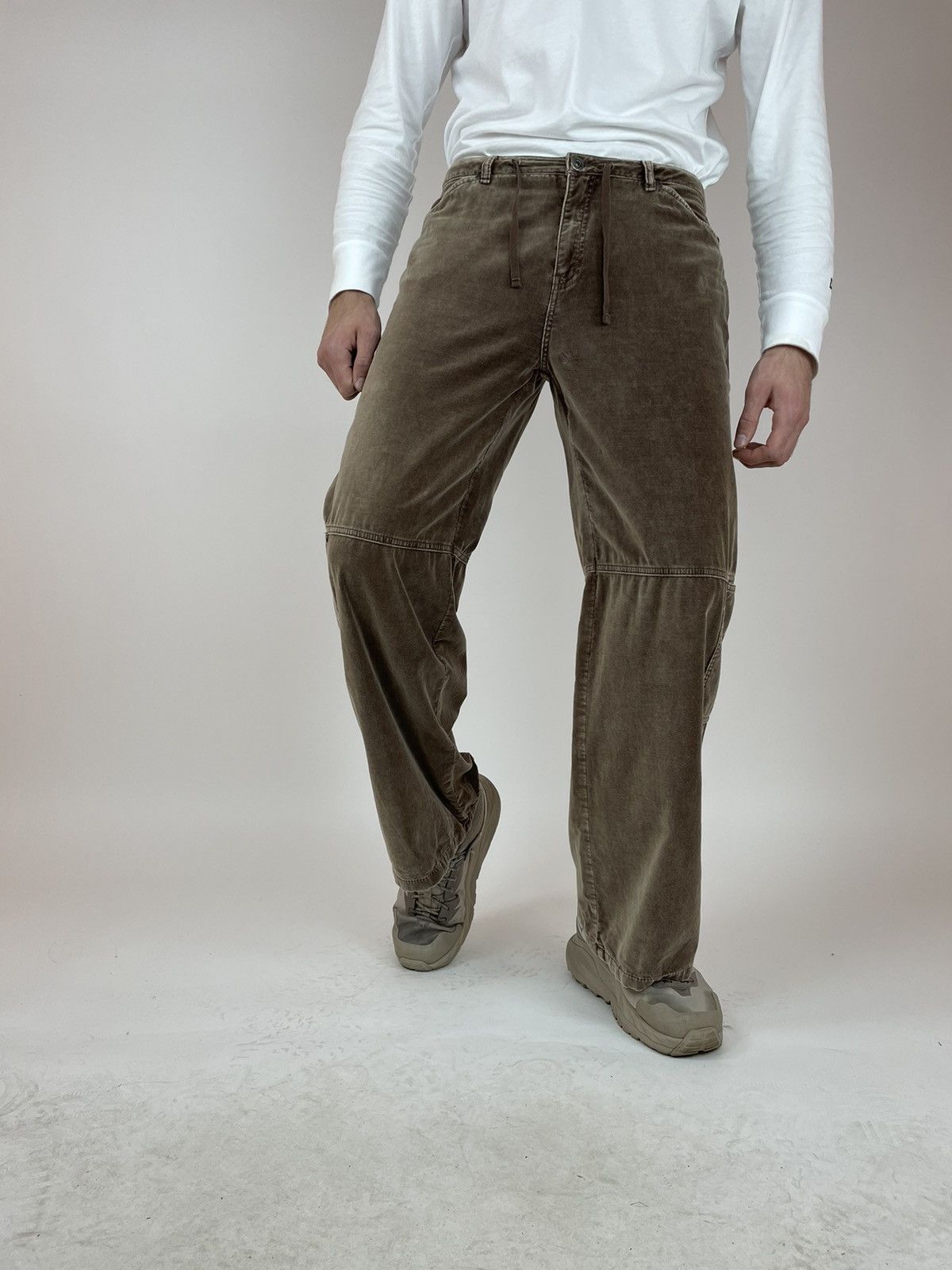 Vintage DIDI Velour Wide Leg brown Pants size 40 Size US 32 / EU 48 - 1 Thumbnail