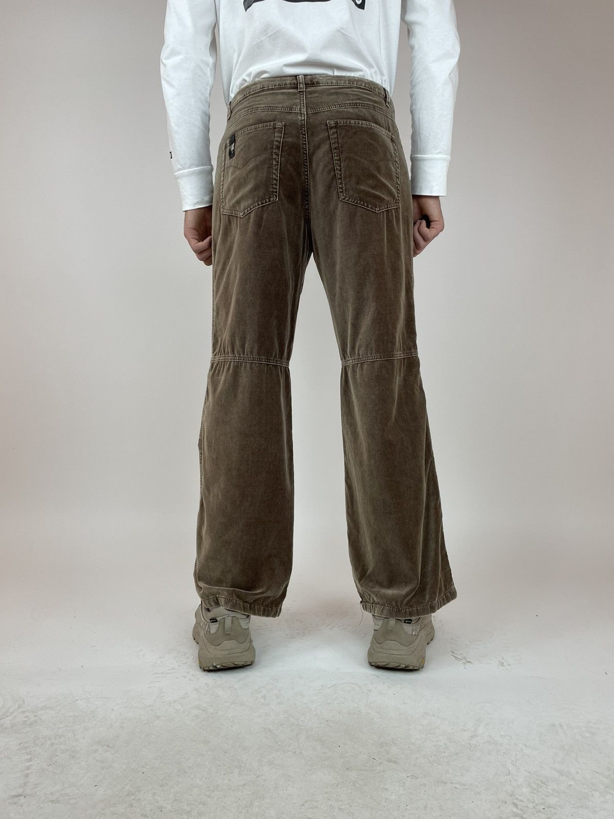 Vintage DIDI Velour Wide Leg brown Pants size 40 Size US 32 / EU 48 - 6 Thumbnail