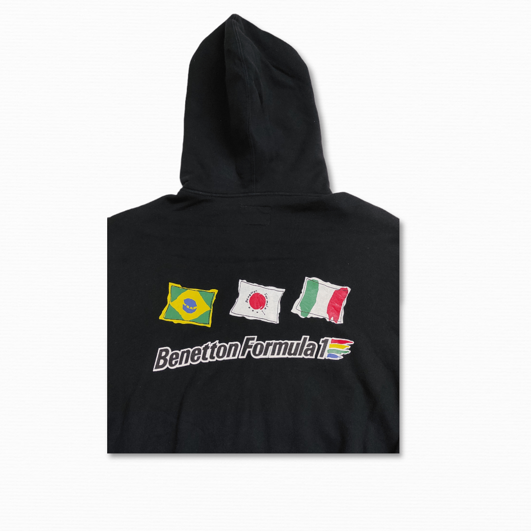 Benetton 80's Benetton Formula 1 Racing Team Spell Out big logos Size US L / EU 52-54 / 3 - 12 Thumbnail