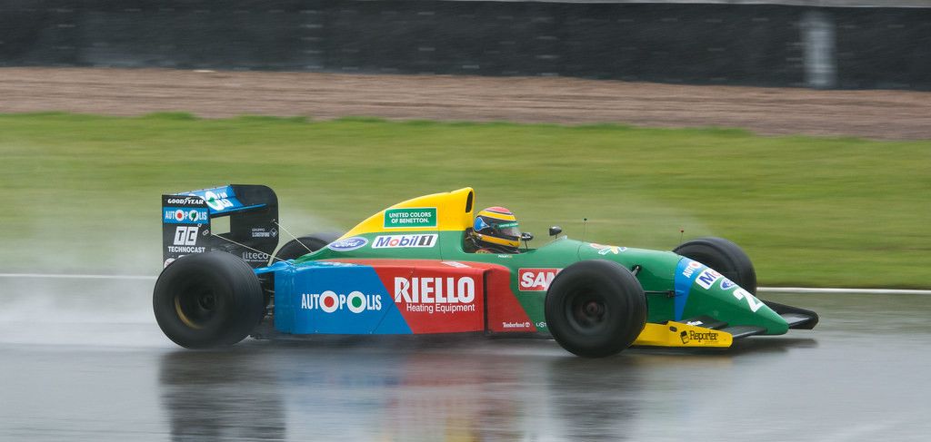 Benetton 80's Benetton Formula 1 Racing Team Spell Out big logos Size US L / EU 52-54 / 3 - 15 Thumbnail