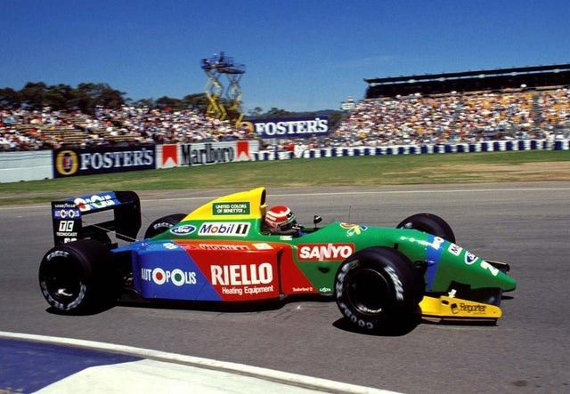 Benetton 80's Benetton Formula 1 Racing Team Spell Out big logos Size US L / EU 52-54 / 3 - 8 Thumbnail