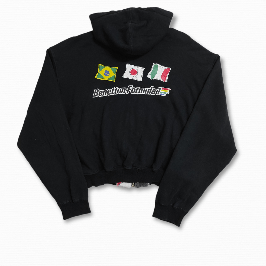 Benetton 80's Benetton Formula 1 Racing Team Spell Out big logos Size US L / EU 52-54 / 3 - 9 Thumbnail