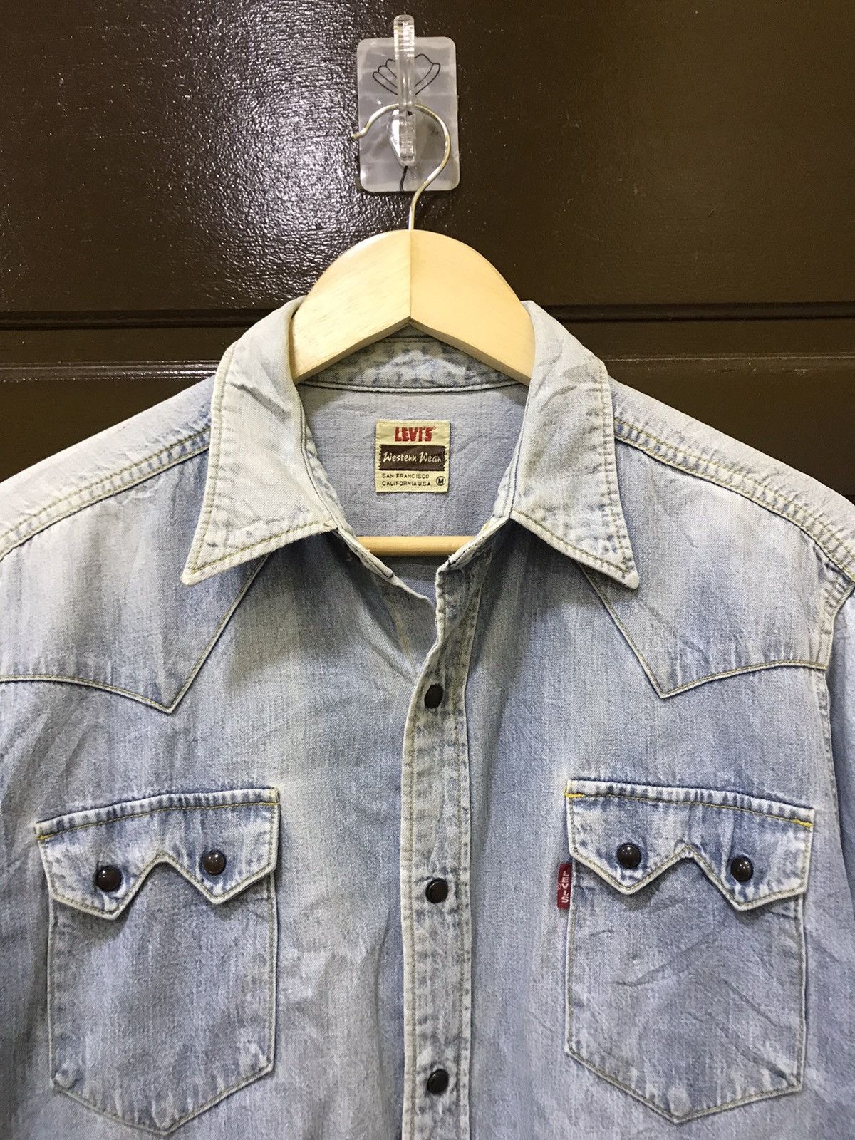 Levi's Vintage Clothing × Vintage VINTAGE LEVIS BIG E SHIRT BUTTON UP Size US M / EU 48-50 / 2 - 5 Thumbnail