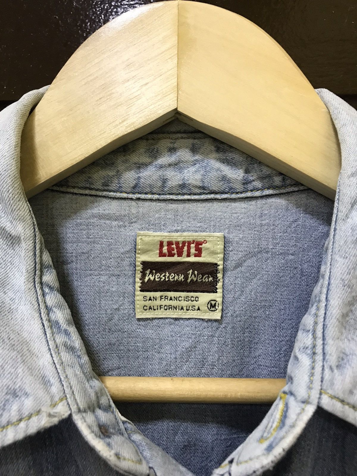 Levi's Vintage Clothing × Vintage VINTAGE LEVIS BIG E SHIRT BUTTON UP Size US M / EU 48-50 / 2 - 6 Thumbnail